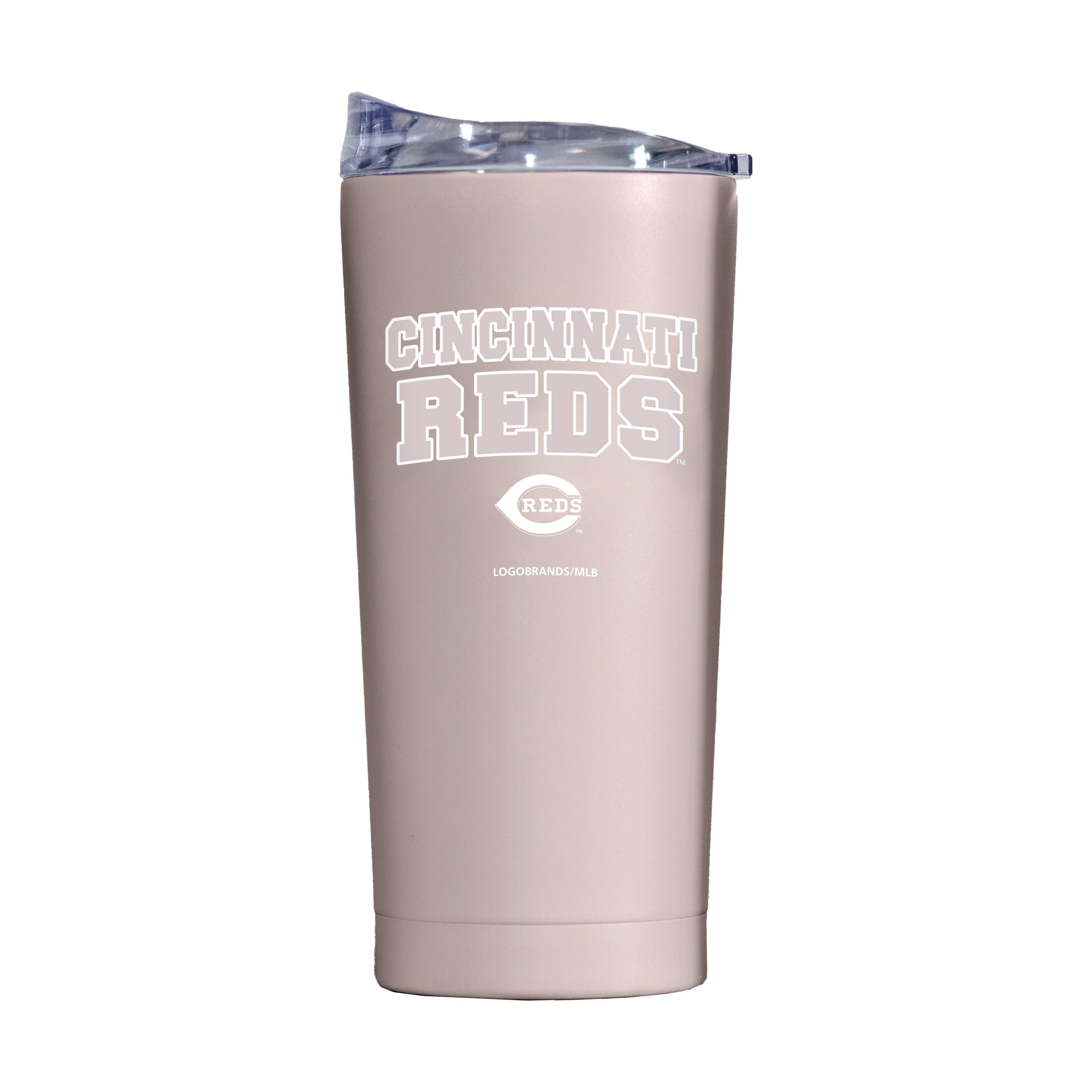 Cincinnati Reds 20oz Stencil Powder Coat Tumbler - Sports Gifts, Sports Memorabilia, Sports Collectibles, Fan Shop