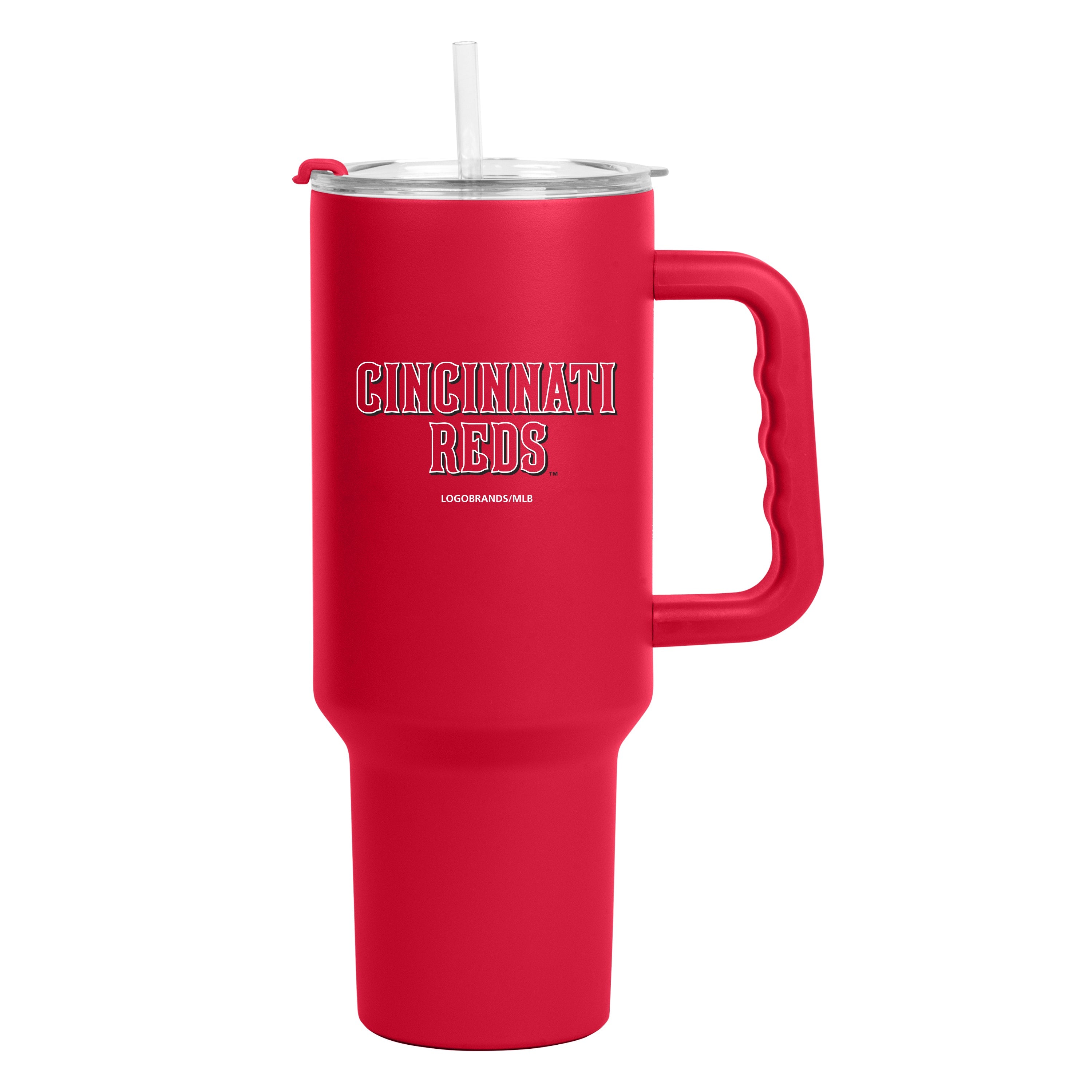 Cincinnati Reds 40oz Flipside Powder Coat Tumbler - Sports Gifts, Sports Memorabilia, Sports Collectibles, Fan Shop
