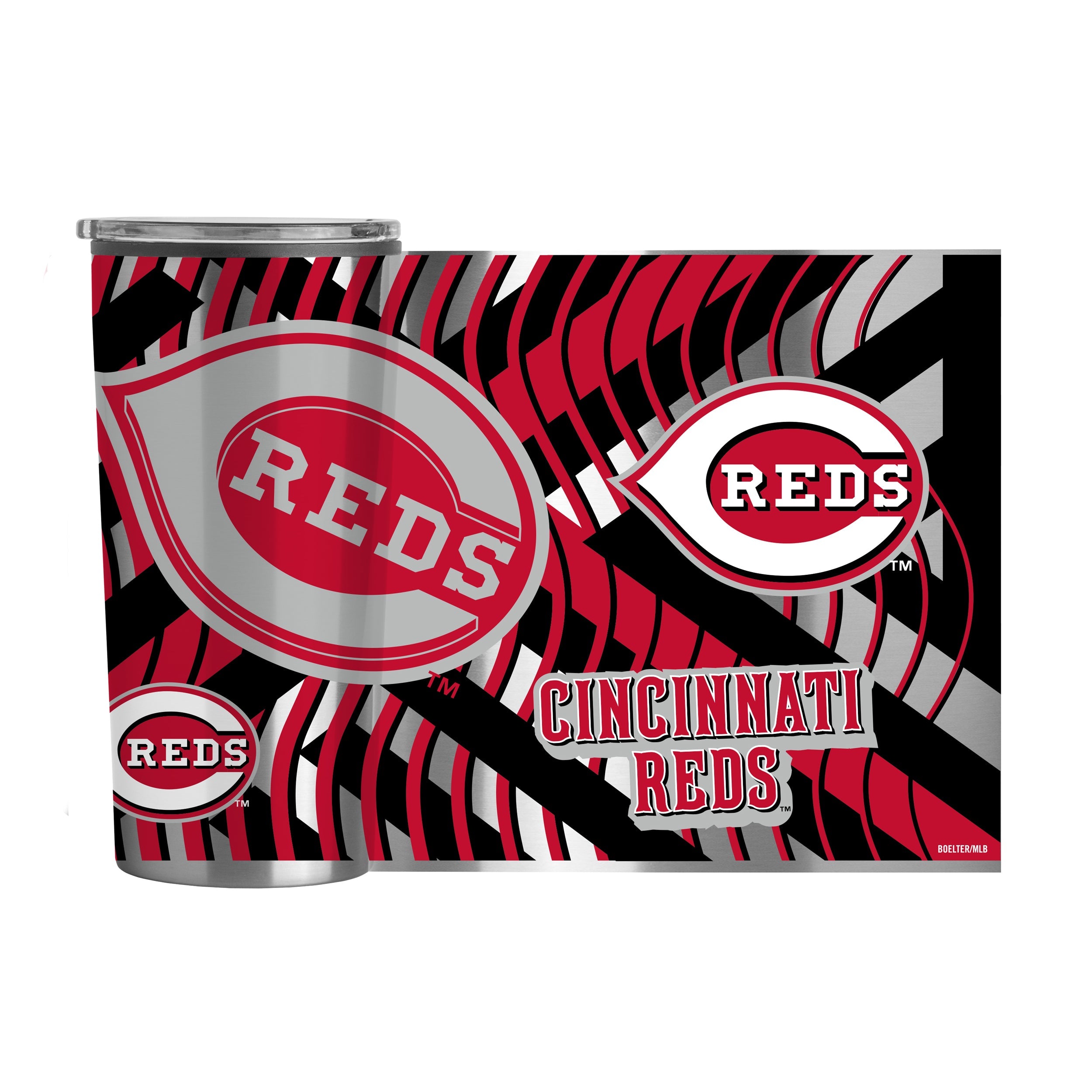 Cincinnati Reds 20oz Flex Plastic Wall Stainless Tumbler - Sports Gifts, Sports Memorabilia, Sports Collectibles, Fan Shop
