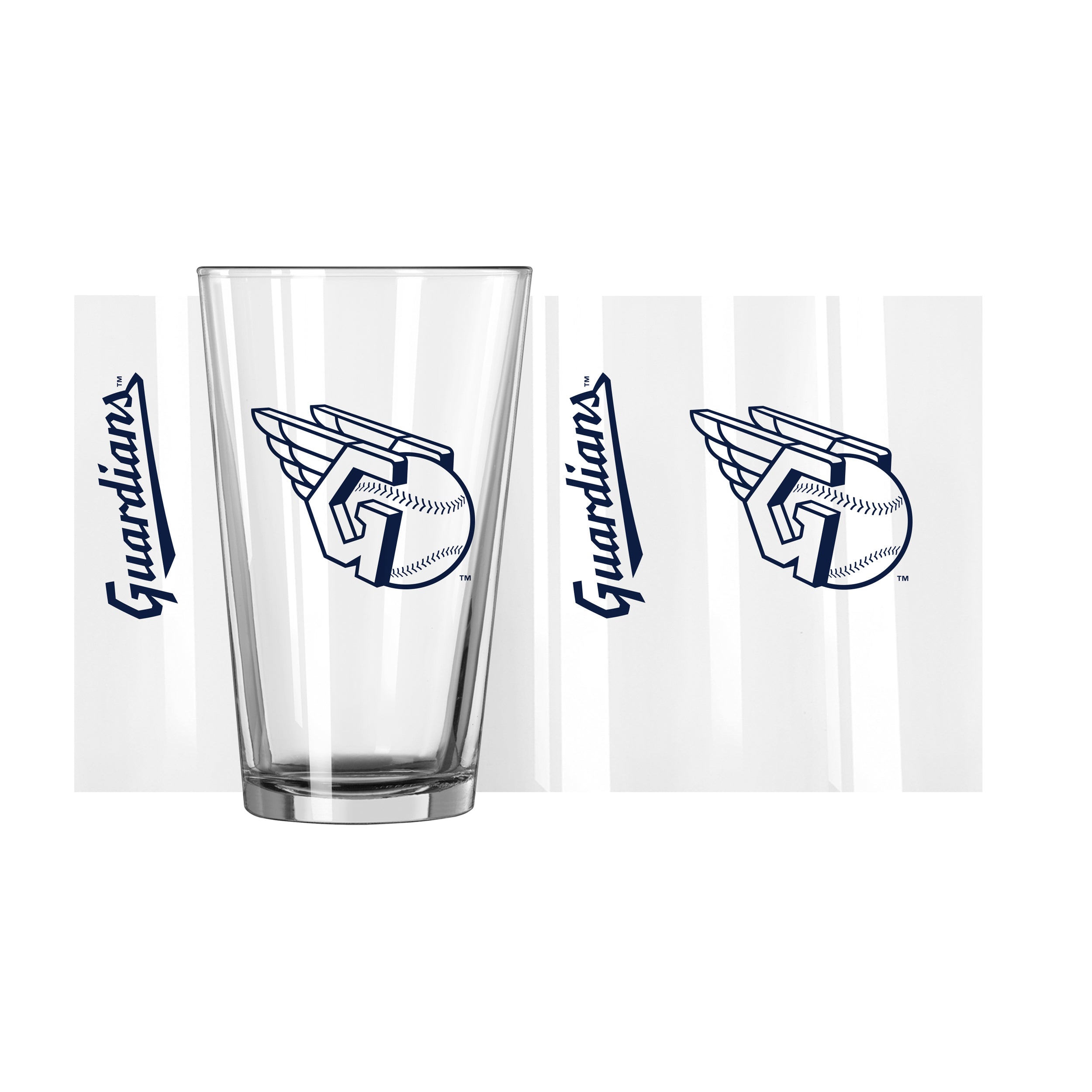 Cleveland Guardians 16oz Gameday Pint Glass - Sports Gifts, Sports Memorabilia, Sports Collectibles, Fan Shop