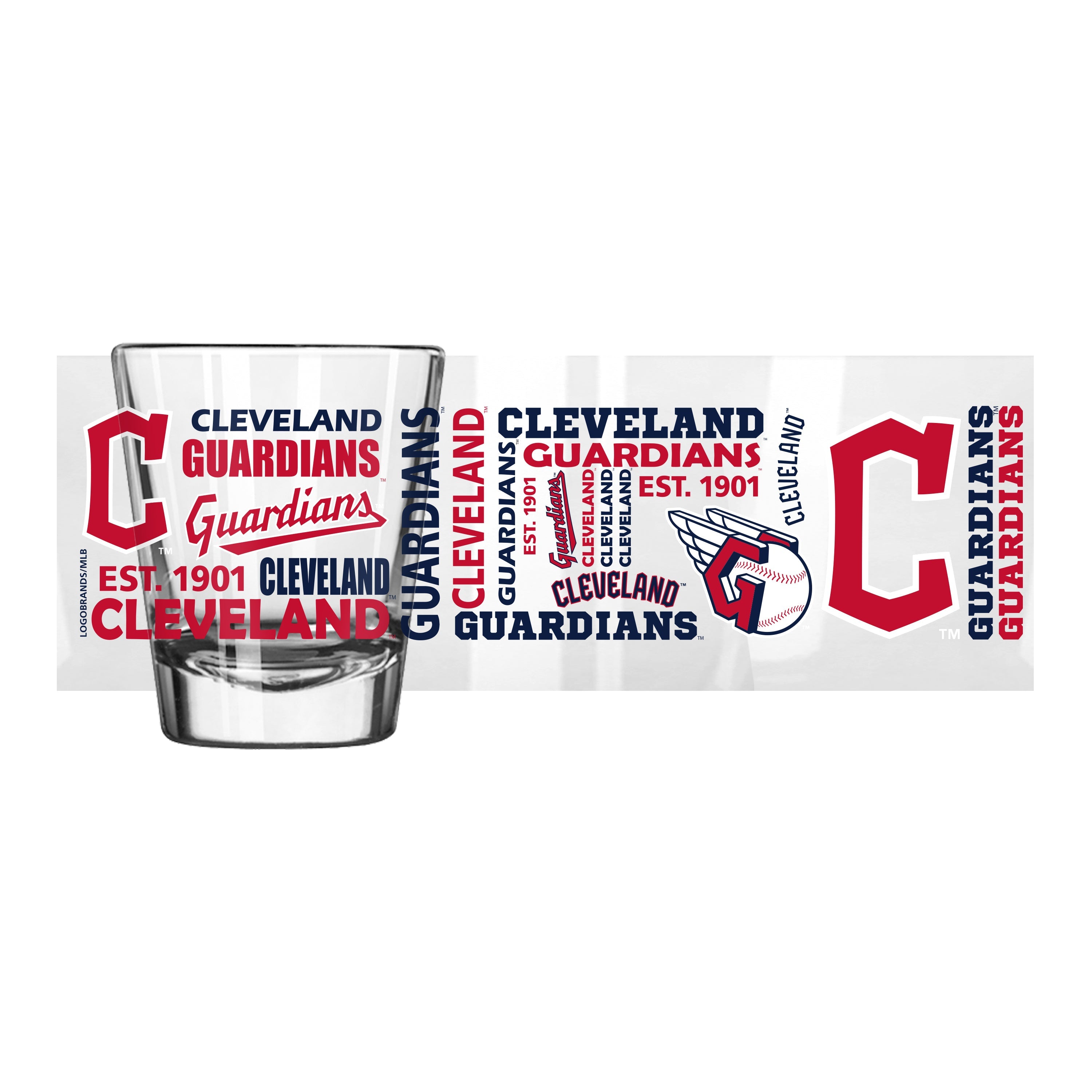 Cleveland Guardians 2oz Spirit Shot Glass - Sports Gifts, Sports Memorabilia, Sports Collectibles, Fan Shop