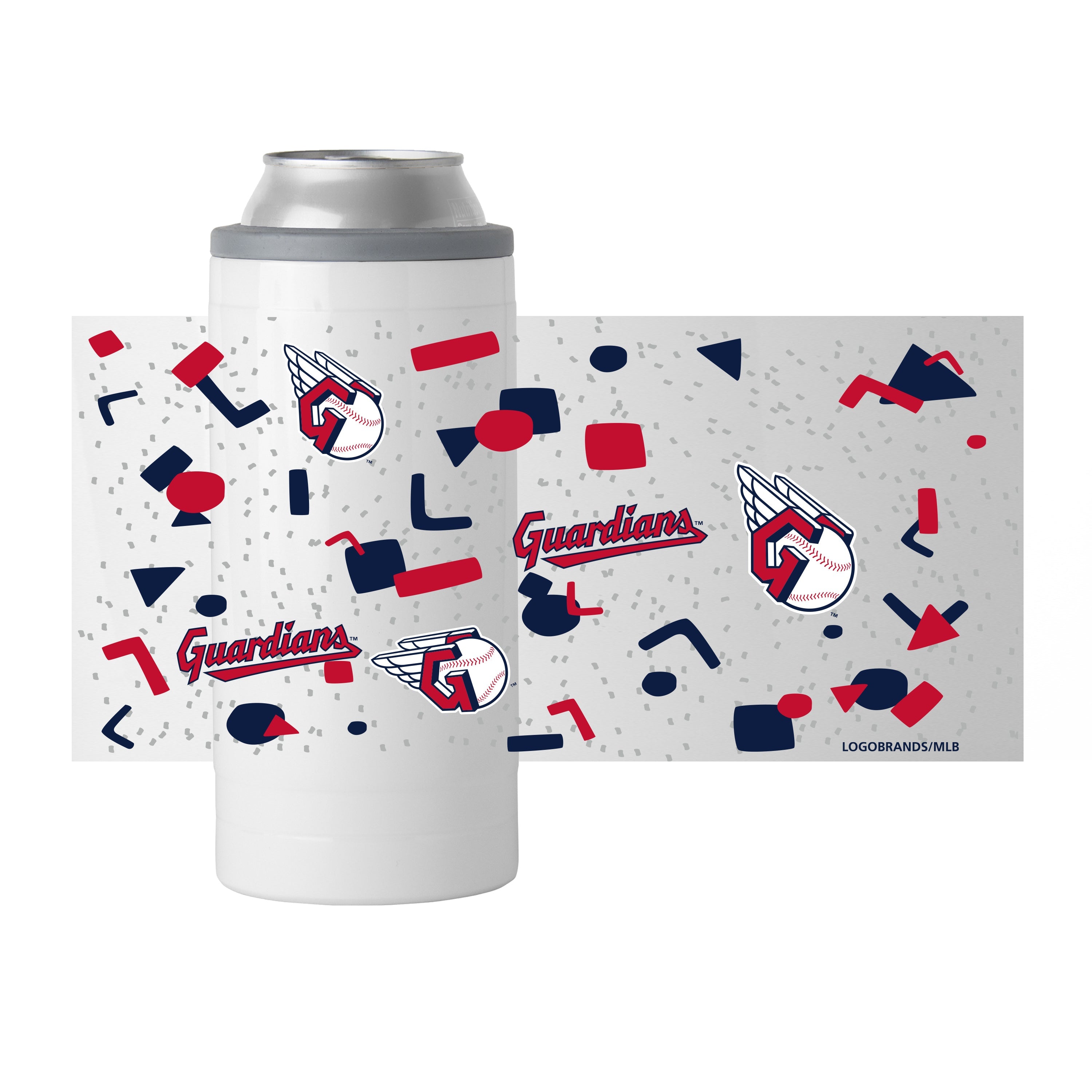 Cleveland Guardians 12oz Flashback Slim Can Coolie - Sports Gifts, Sports Memorabilia, Sports Collectibles, Fan Shop