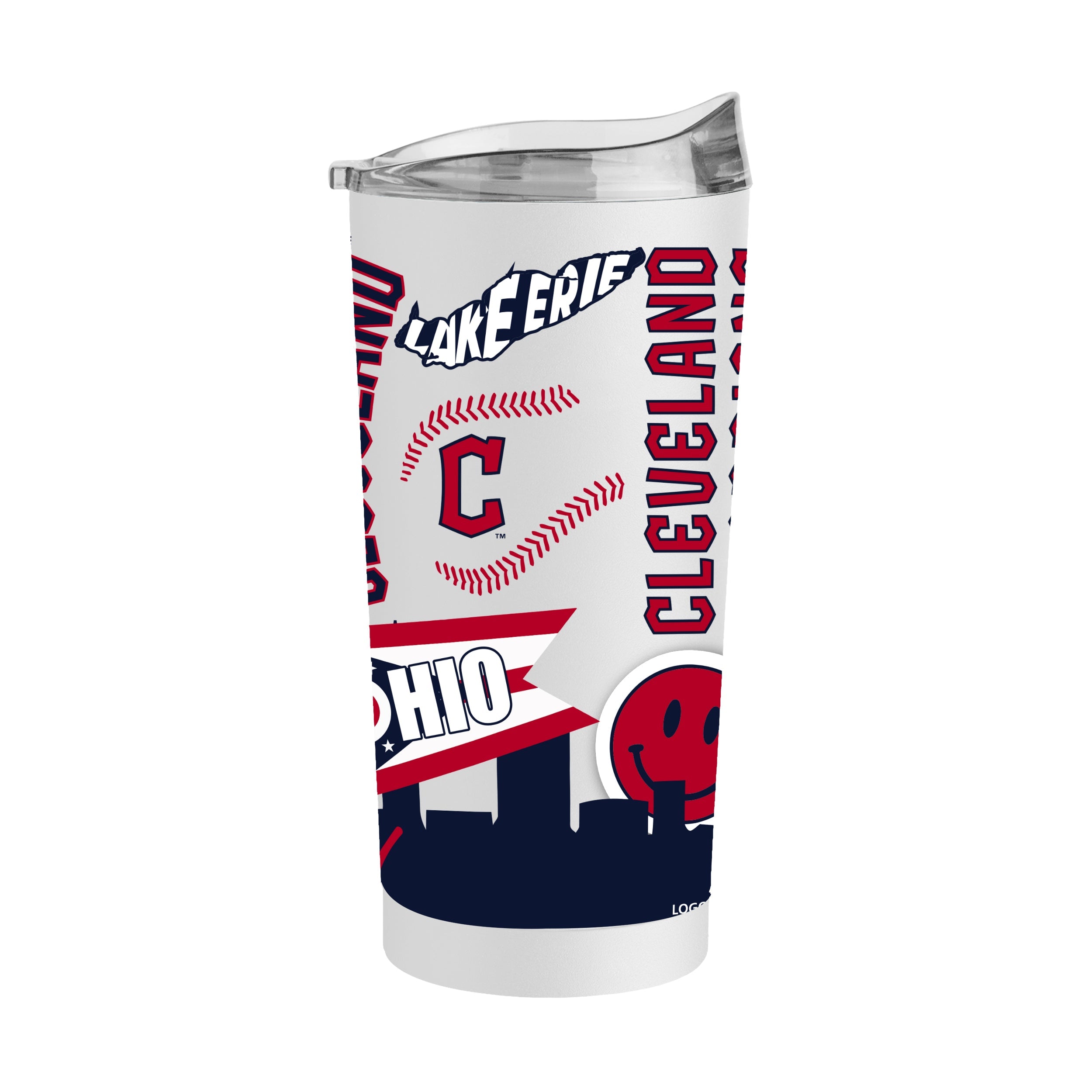 Cleveland Guardians 20oz Native Powder Coat Tumbler - Sports Gifts, Sports Memorabilia, Sports Collectibles, Fan Shop
