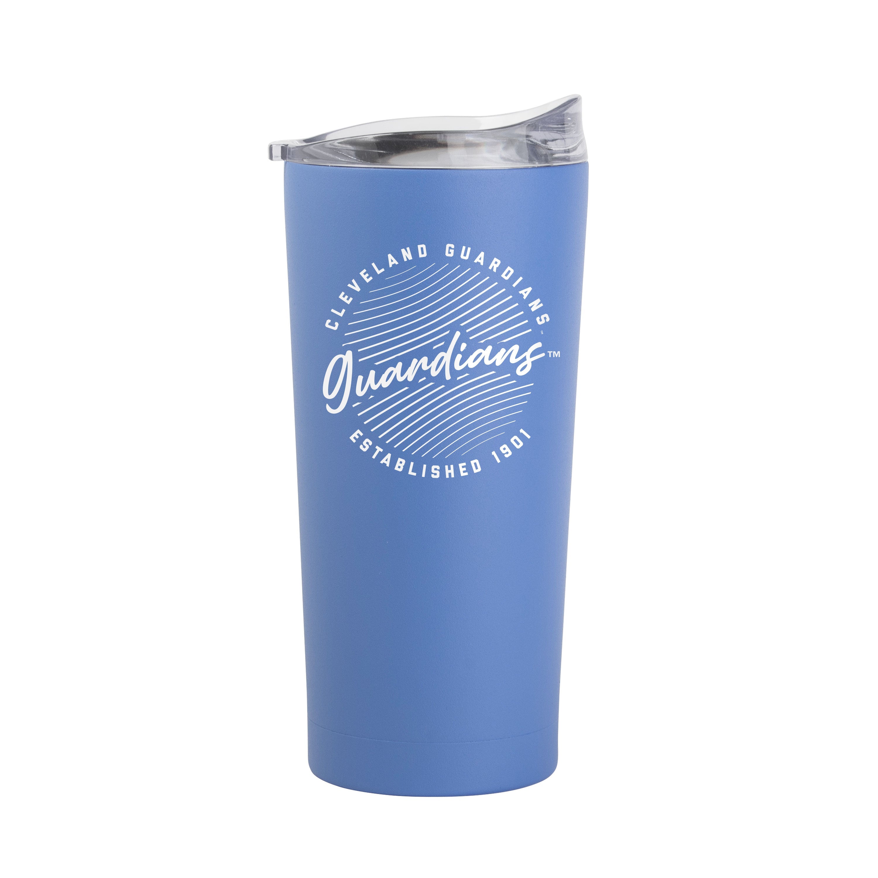 Cleveland Guardians 20oz Retro Script Arctic Powder Coat Tumbler - Sports Gifts, Sports Memorabilia, Sports Collectibles, Fan Shop