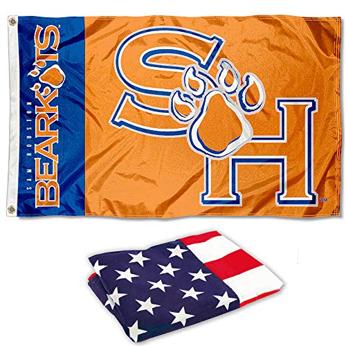 Sam Houston State 3x5 Flag and USA 3x5 Flag Set - Sports Collectibles, Sports Memorabilia, Sports Fan Shop, Sports Gifts