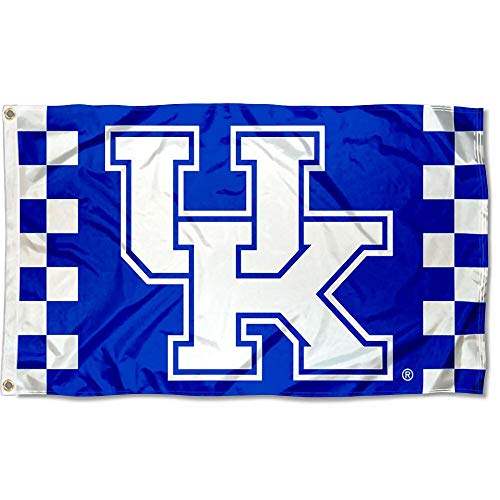College Flags & Banners Co. Kentucky Wildcats Checkered Board and USA Flag 3x5 Set - Sports Collectibles, Sports Memorabilia, Sports Fan Shop, Sports Gifts