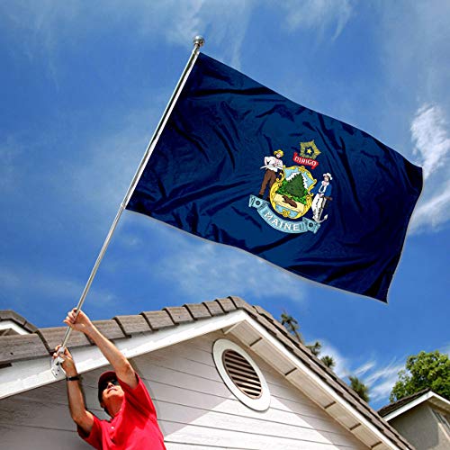 Sports Flags Pennants Company State of Maine Flag 3x5 Foot Banner - Sports Collectibles, Sports Memorabilia, Sports Fan Shop, Sports Gifts