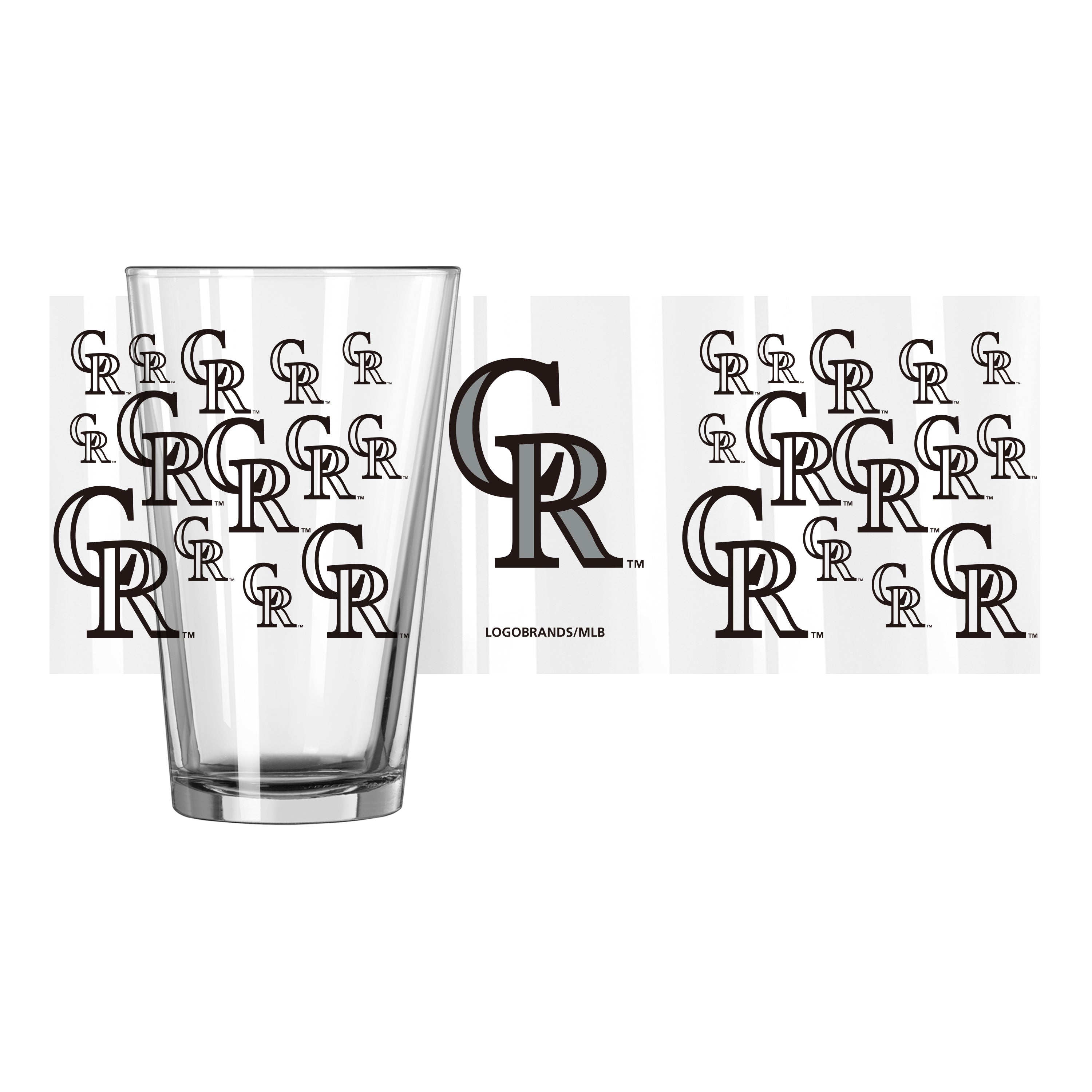 Colorado Rockies 16oz Scatter Pint Glass - Sports Gifts, Sports Memorabilia, Sports Collectibles, Fan Shop