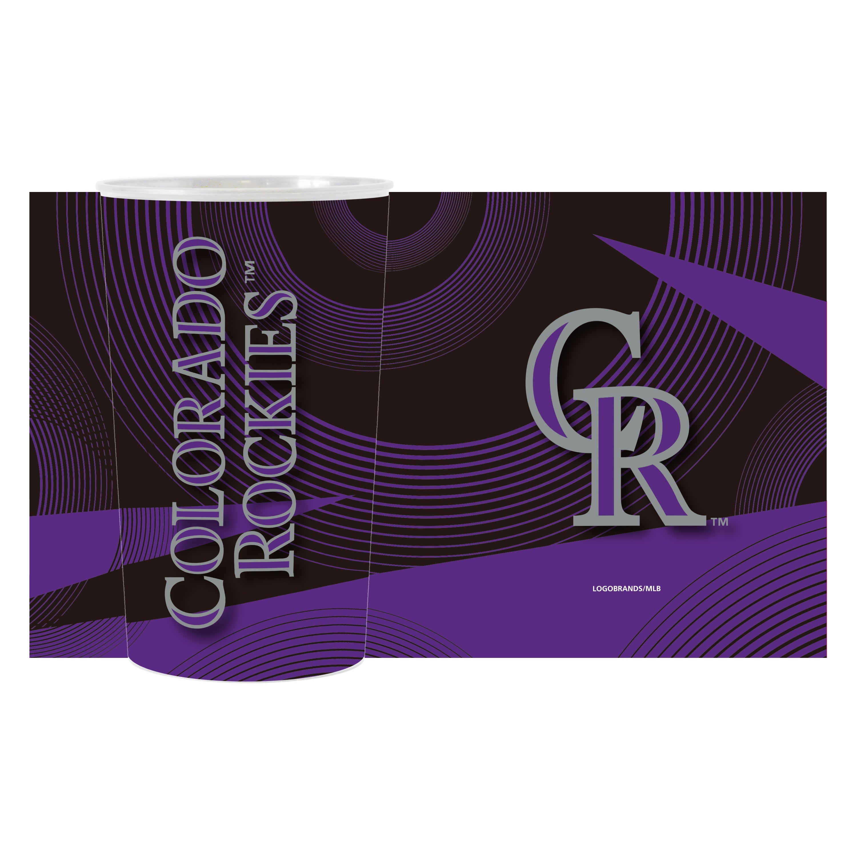 Colorado Rockies 4pk Geometric 22oz Hardwall Cup - Sports Gifts, Sports Memorabilia, Sports Collectibles, Fan Shop