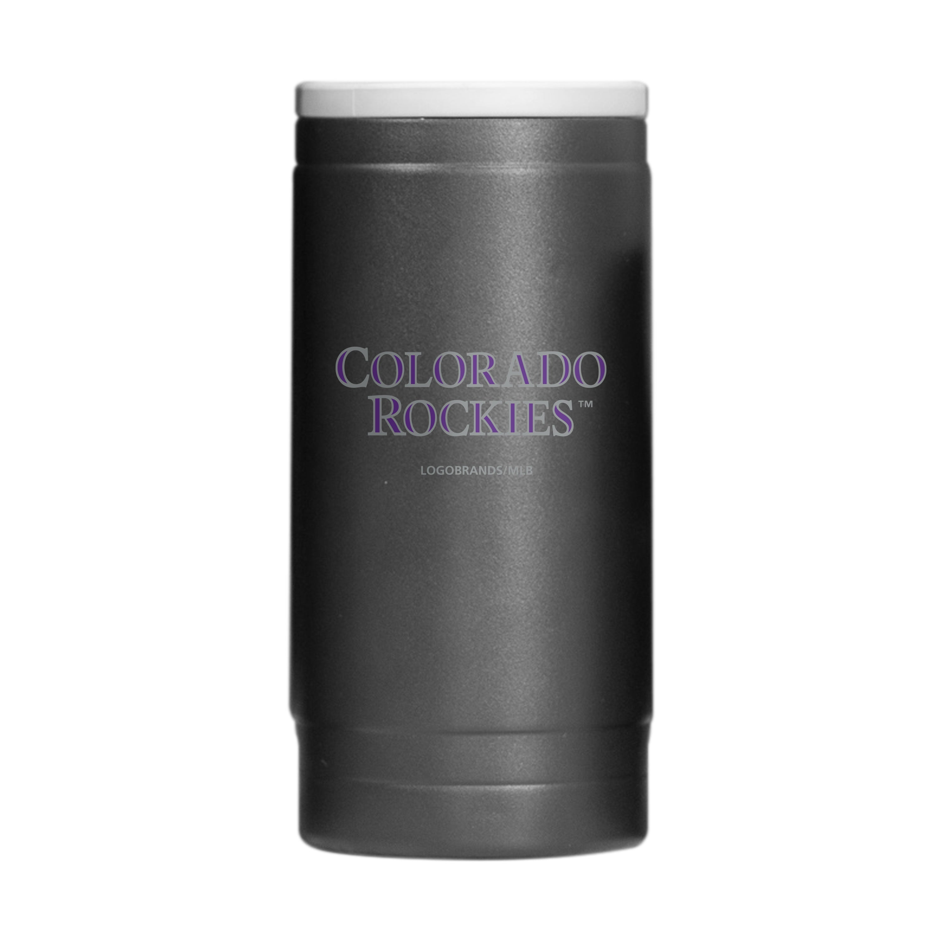 Colorado Rockies Flipside Powder Coat Slim Can Coolie - Sports Gifts, Sports Memorabilia, Sports Collectibles, Fan Shop