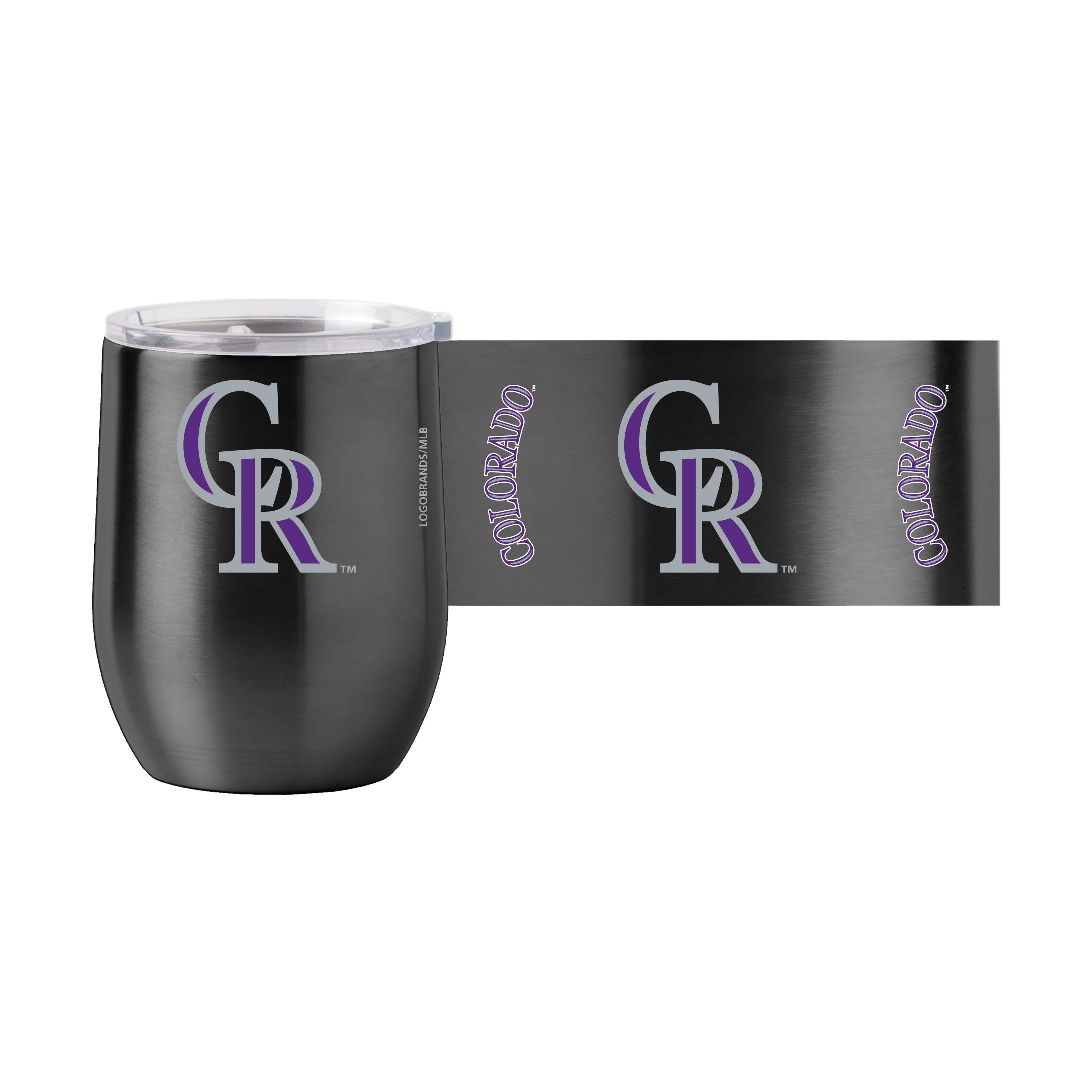 Colorado Rockies 16oz Gameday Stainless Curved Beverage - Sports Gifts, Sports Memorabilia, Sports Collectibles, Fan Shop