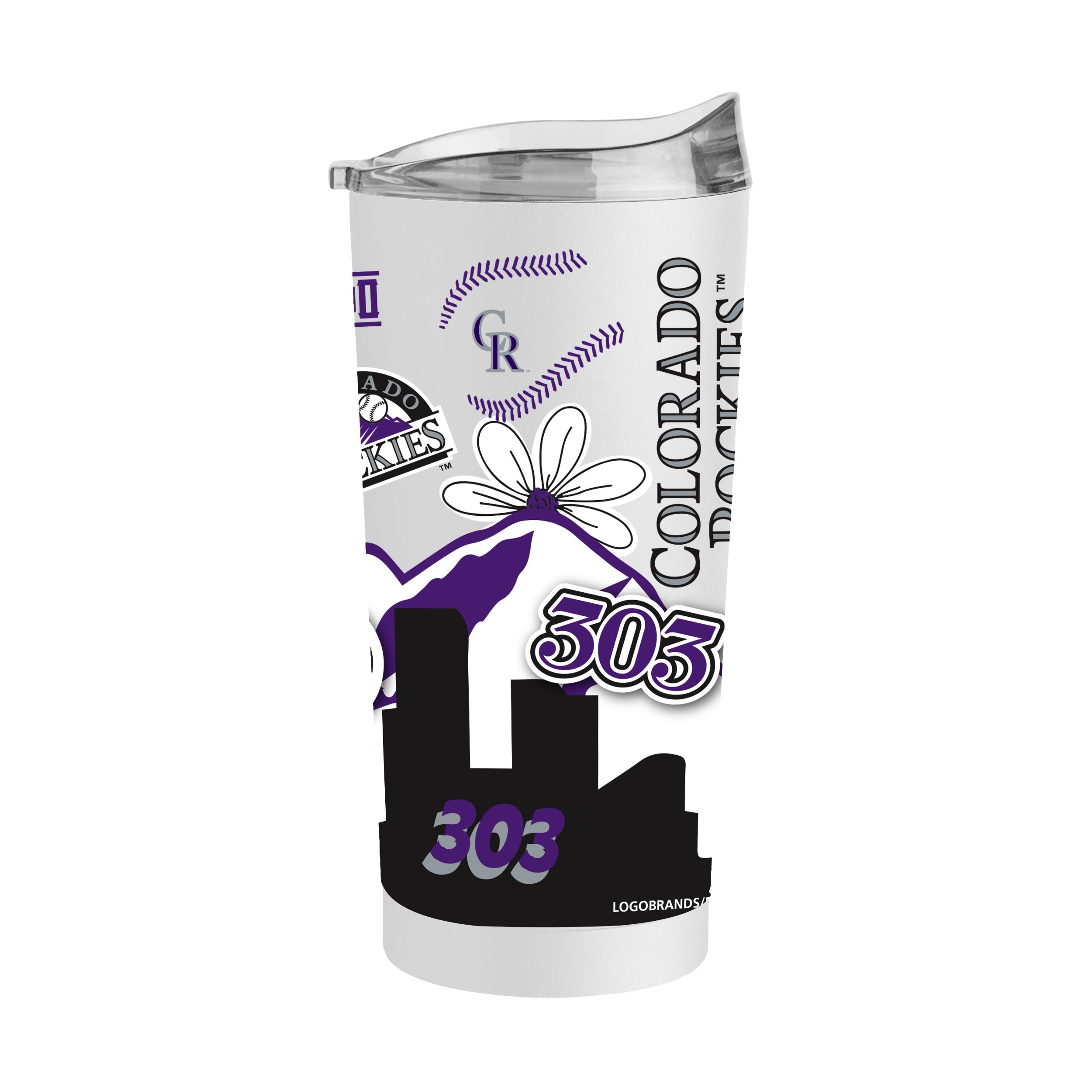 Colorado Rockies 20oz Native Powder Coat Tumbler - Sports Gifts, Sports Memorabilia, Sports Collectibles, Fan Shop