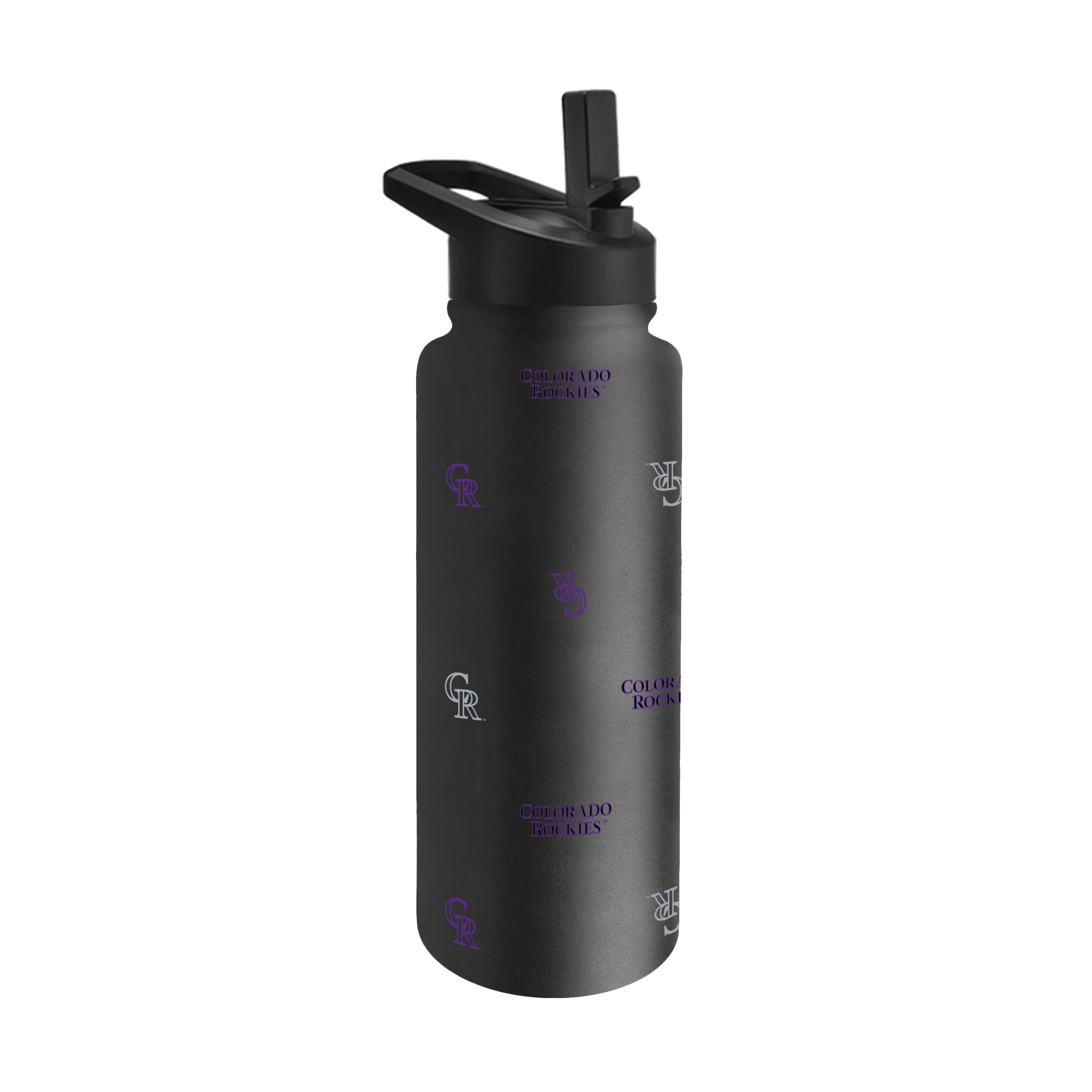 Colorado Rockies 34oz Step And Repeat Quencher Bottle - Sports Gifts, Sports Memorabilia, Sports Collectibles, Fan Shop