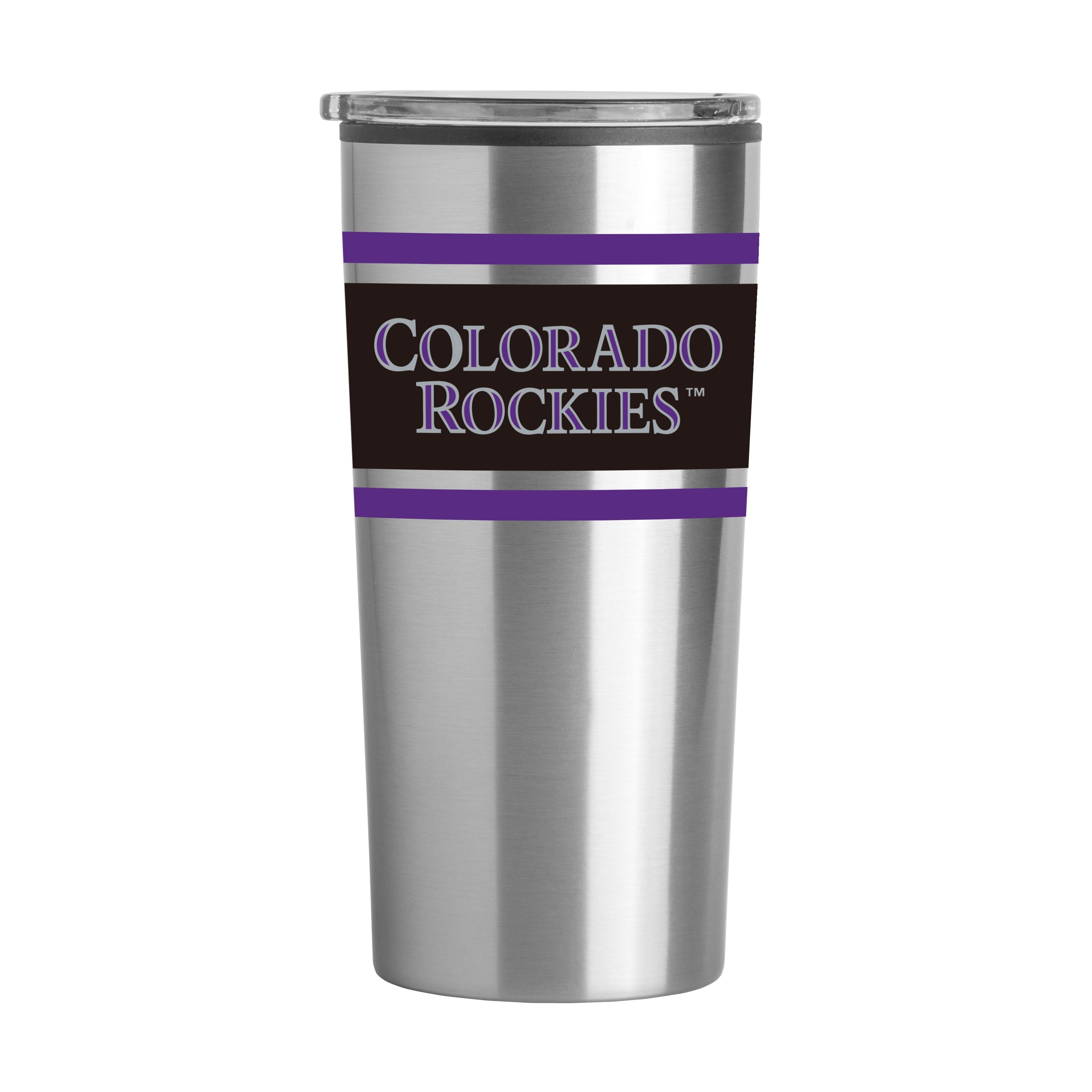 Colorado Rockies 20oz Stripe Fusion Tumbler - Sports Gifts, Sports Memorabilia, Sports Collectibles, Fan Shop