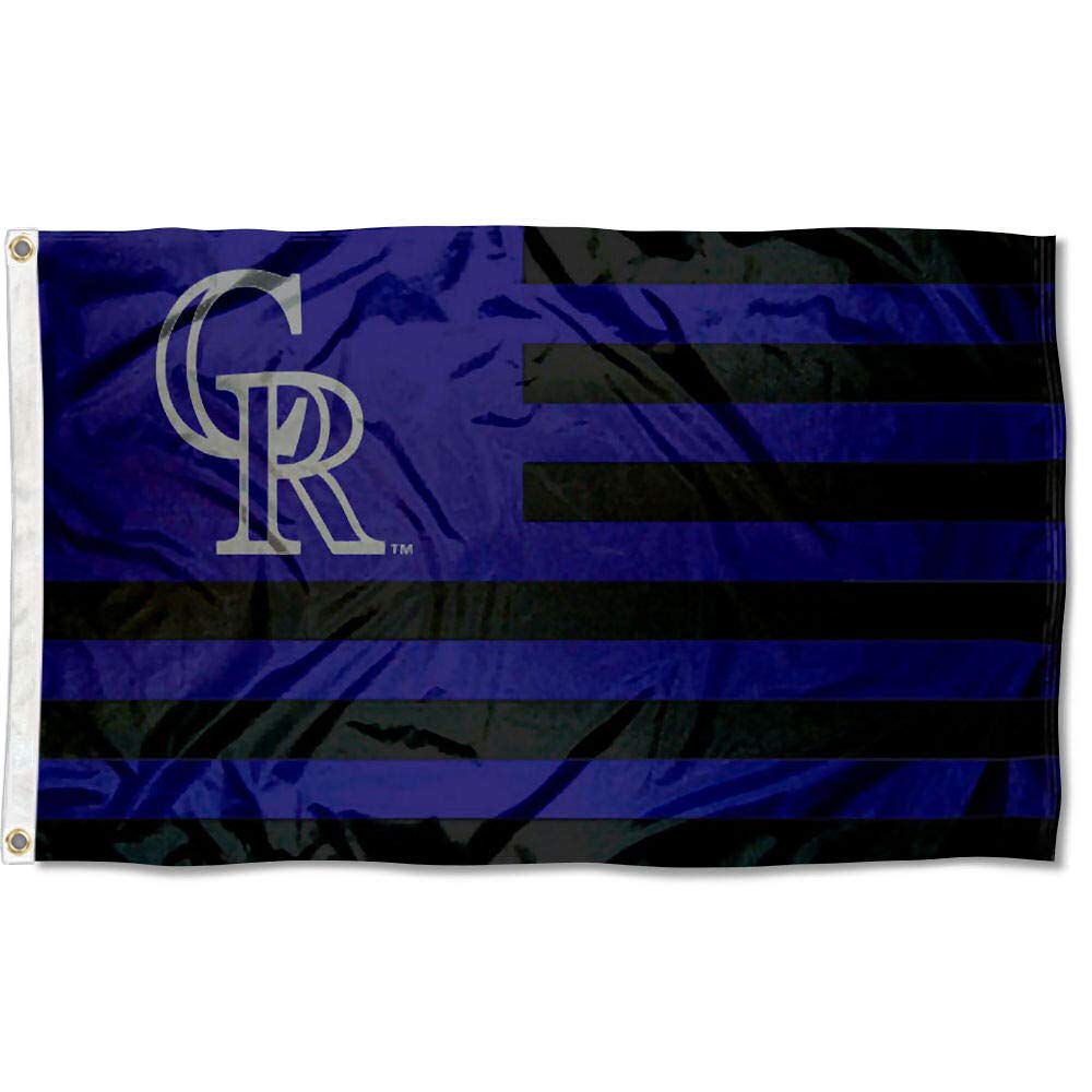 WinCraft Colorado Rockies Stars and Stripes Nation 3x5 Flag - Sports Collectibles, Sports Memorabilia, Sports Fan Shop, Sports Gifts
