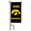 College Flags & Banners Co. Iowa Hawkeyes Mini Garden and Flower Pot Flag Topper - Sports Collectibles, Sports Memorabilia, Sports Fan Shop, Sports Gifts