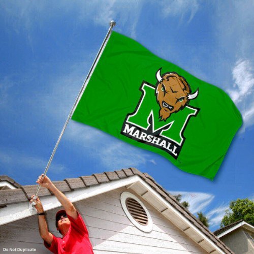 College Flags & Banners Co. Marshall University Green 3x5 Flag and USA 3x5 Flag Set - Sports Collectibles, Sports Memorabilia, Sports Fan Shop, Sports Gifts