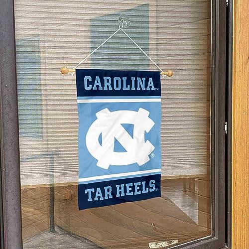 College Flags & Banners Co. North Carolina Tar Heels Window Wall Banner Hanging Flag with Suction Cup - Sports Collectibles, Sports Memorabilia, Sports Fan Shop, Sports Gifts