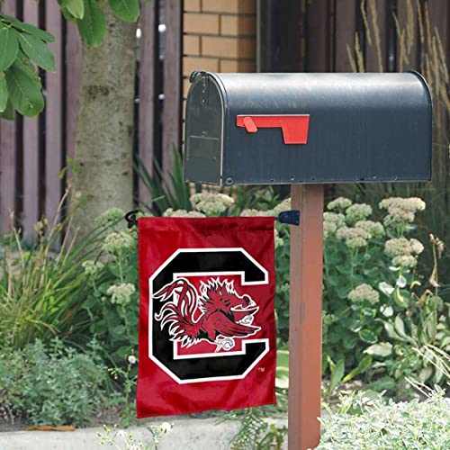 College Flags & Banners Co. University of South Carolina Garden Flag and Mailbox Post Pole Mount Holder Set - Sports Collectibles, Sports Memorabilia, Sports Fan Shop, Sports Gifts