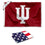 College Flags & Banners Co. Indiana Hoosiers 2x3 Foot Small Flag and USA 3x5 Flag Set - Sports Collectibles, Sports Memorabilia, Sports Fan Shop, Sports Gifts