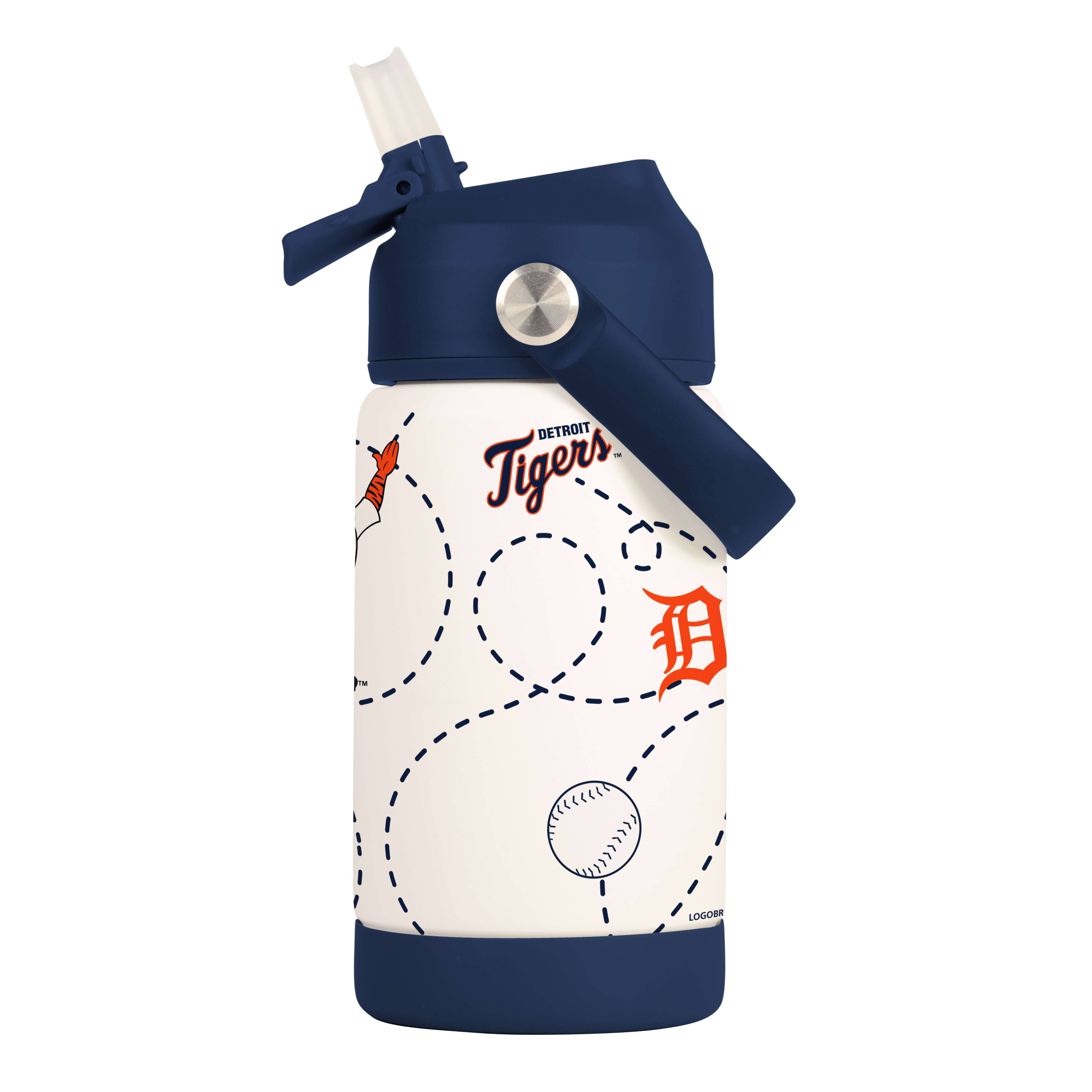 Detroit Tigers 12oz Mascot SS Kids Bottle - Sports Gifts, Sports Memorabilia, Sports Collectibles, Fan Shop
