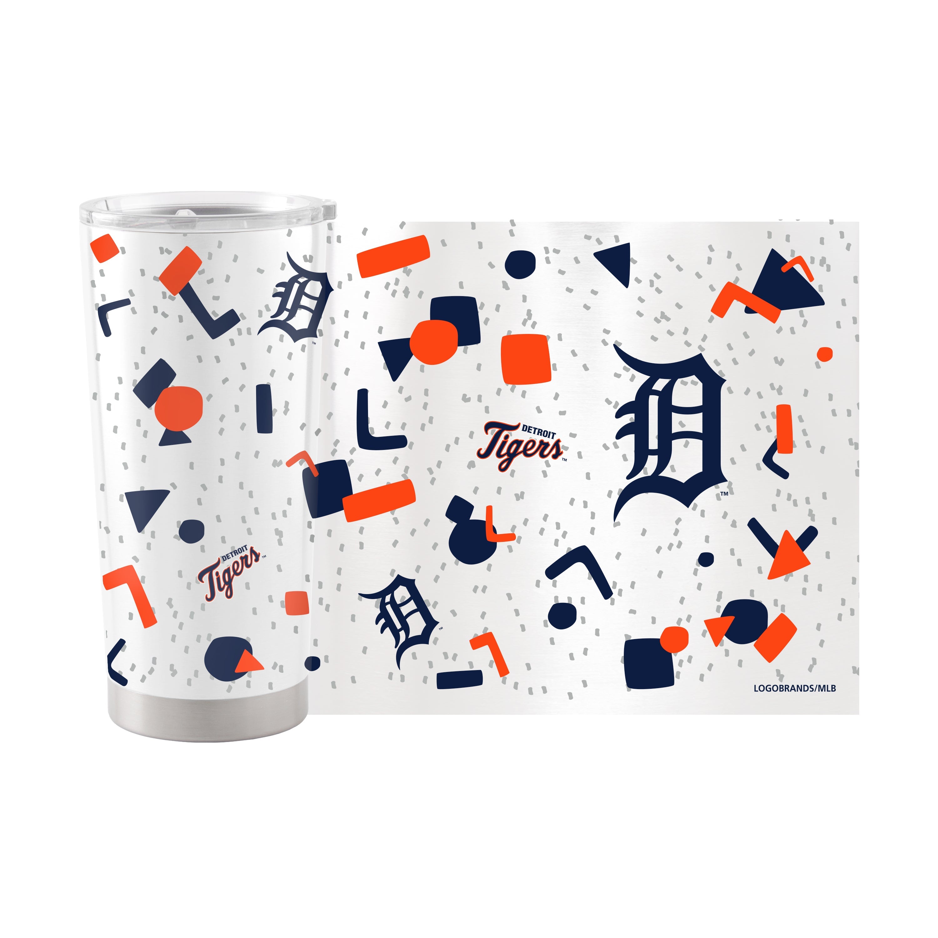 Detroit Tigers 20oz Flashback Stainless Steel Tumbler - Sports Gifts, Sports Memorabilia, Sports Collectibles, Fan Shop