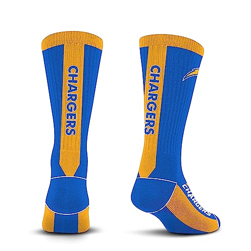 For Bare Feet NFL LOS ANGELES CHARGERS MVP Crew Sock Team Color Large - Sports Gifts, Sports Memorabilia, Sports Collectibles, Fan Shop