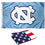 College Flags & Banners Co. University of North Carolina and USA Flag 3x5 Set - Sports Collectibles, Sports Memorabilia, Sports Fan Shop, Sports Gifts