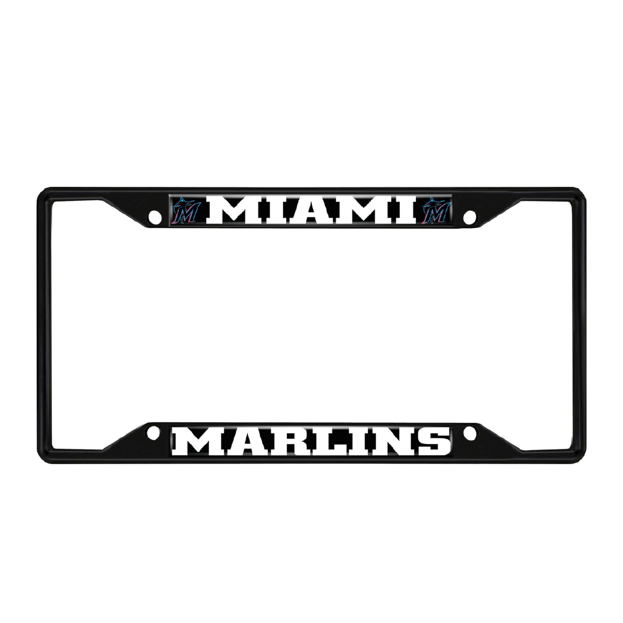 Miami Marlins Black License Plate Frame