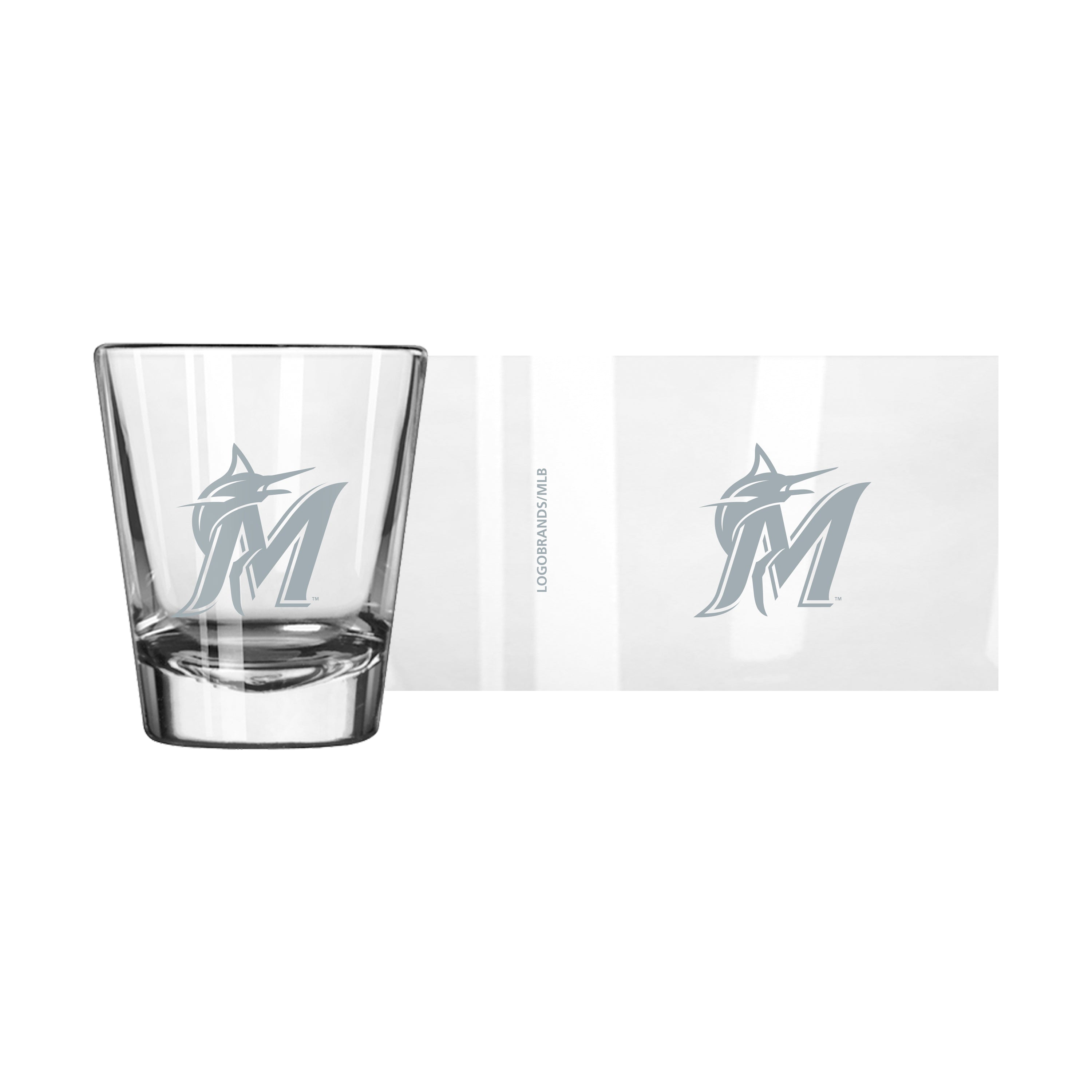 Miami Marlins 2oz Frost Shot Glass - Sports Gifts, Sports Memorabilia, Sports Collectibles, Fan Shop