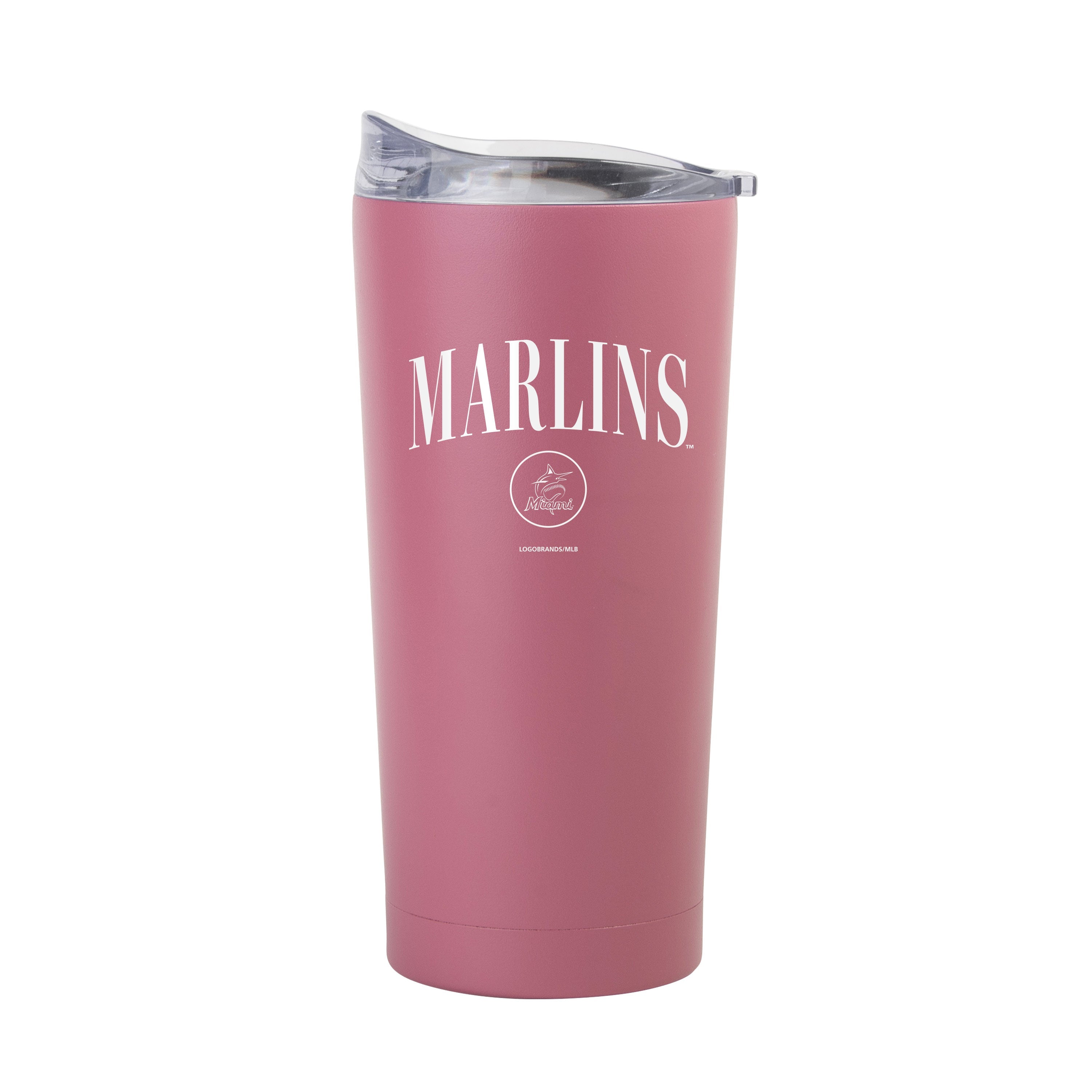 Miami Marlins 20oz Cinch Berry Powder Coat Tumbler