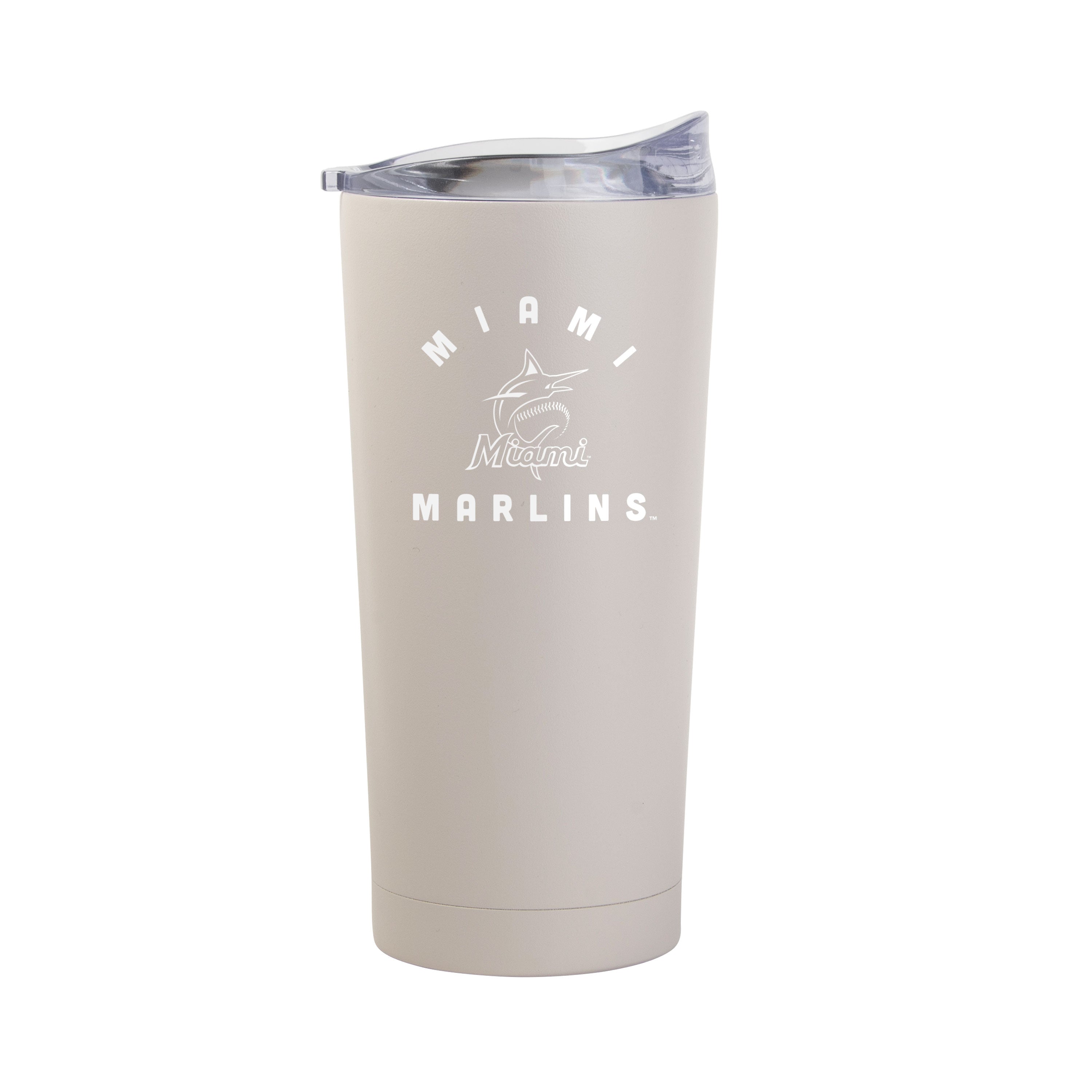 Miami Marlins 20oz Archway Sand Powder Coat Tumbler - Sports Gifts, Sports Memorabilia, Sports Collectibles, Fan Shop