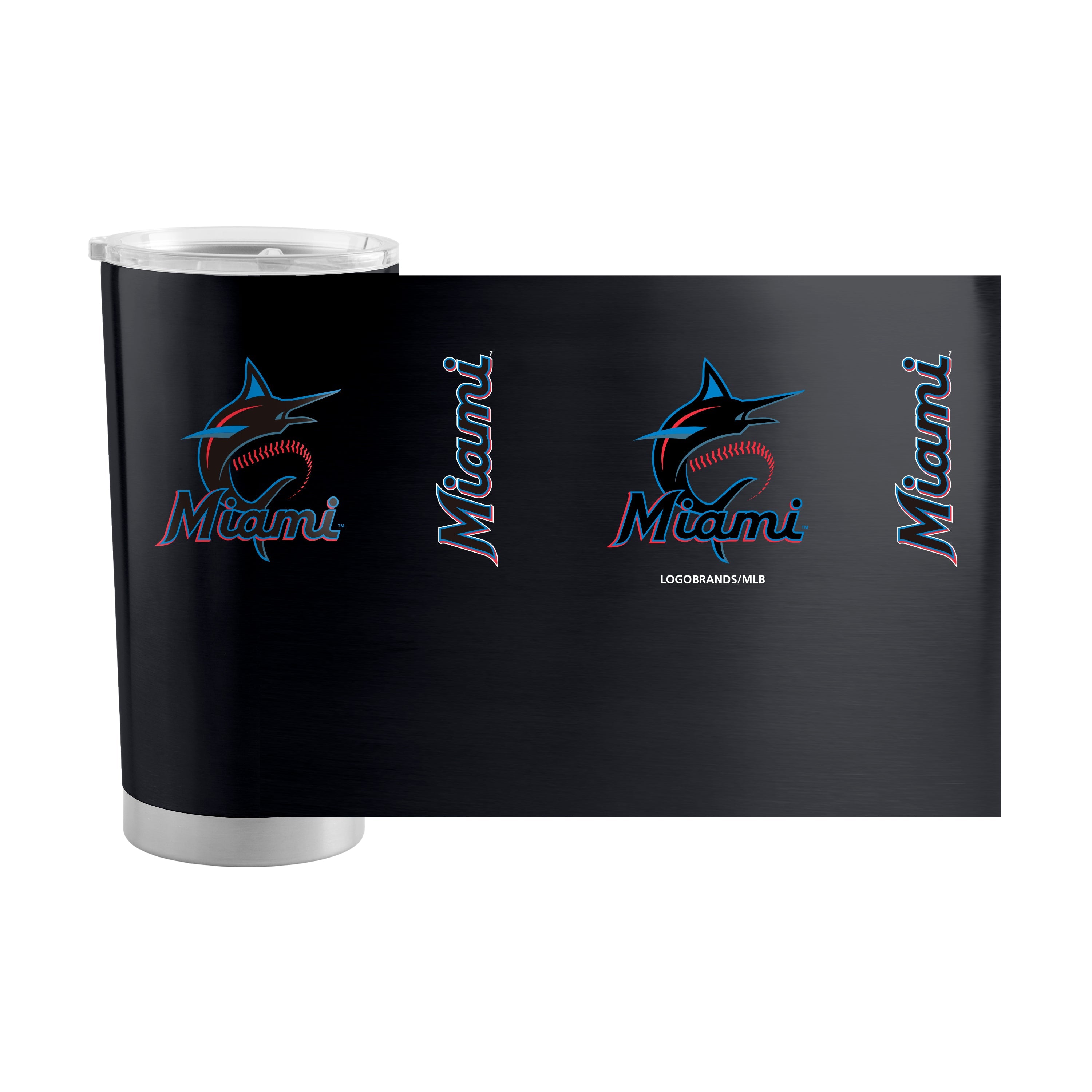 Miami Marlins 20oz Gameday Stainless Tumbler - Sports Gifts, Sports Memorabilia, Sports Collectibles, Fan Shop