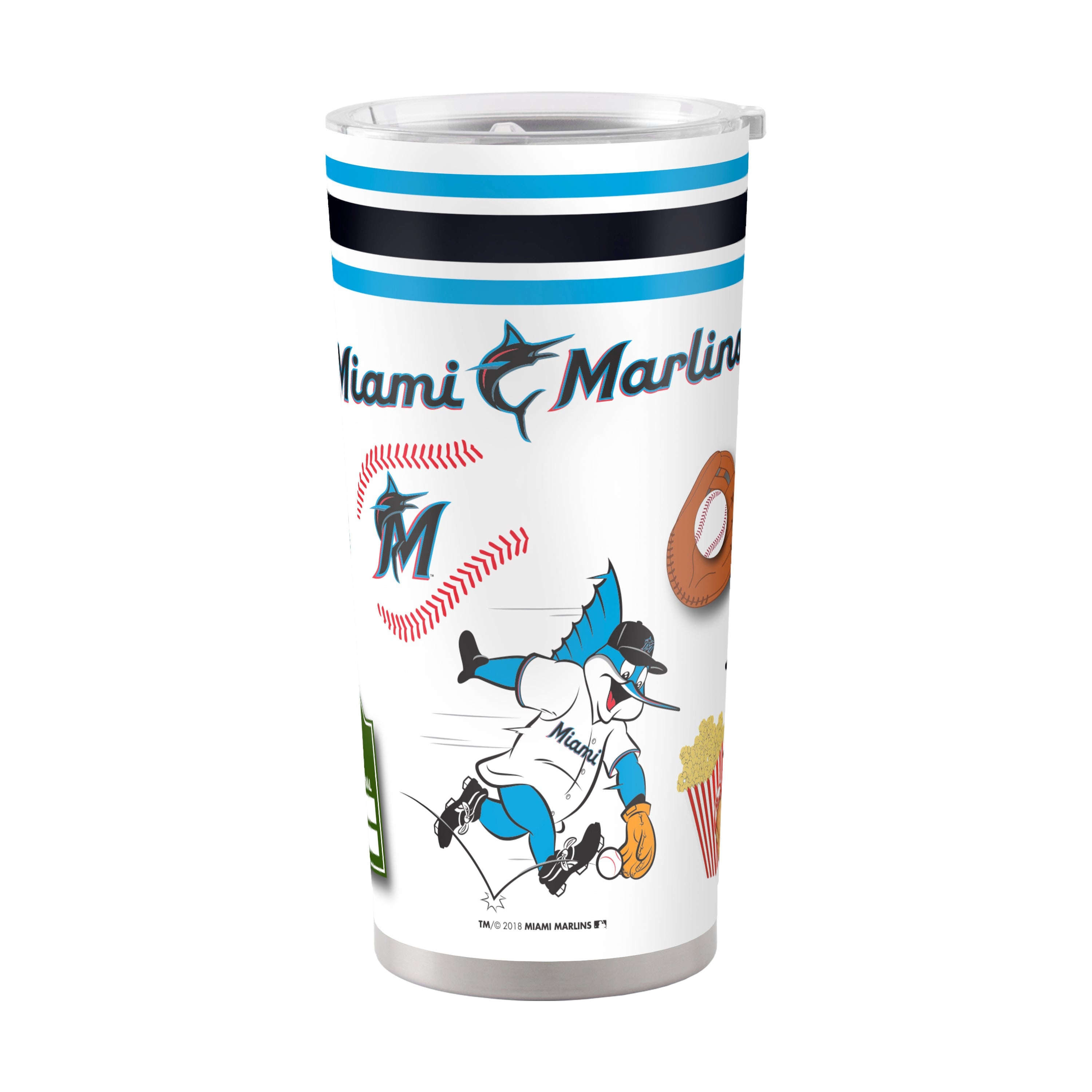 Miami Marlins 20oz Native Stainless Steel Tumbler