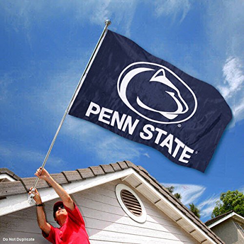 College Flags & Banners Co. Penn State Nittany Lions Embroidered and Stitched Nylon Flag - Sports Collectibles, Sports Memorabilia, Sports Fan Shop, Sports Gifts