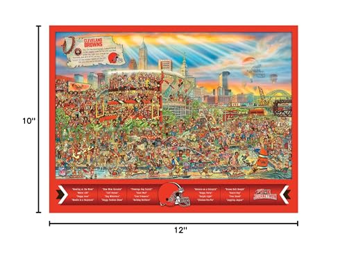 YouTheFan Cleveland Browns NFL Joe Journeyman 18'' x 24'' 500-Piece Team Puzzle - Sports Collectibles, Sports Memorabilia, Sports Fan Shop, Sports Gifts
