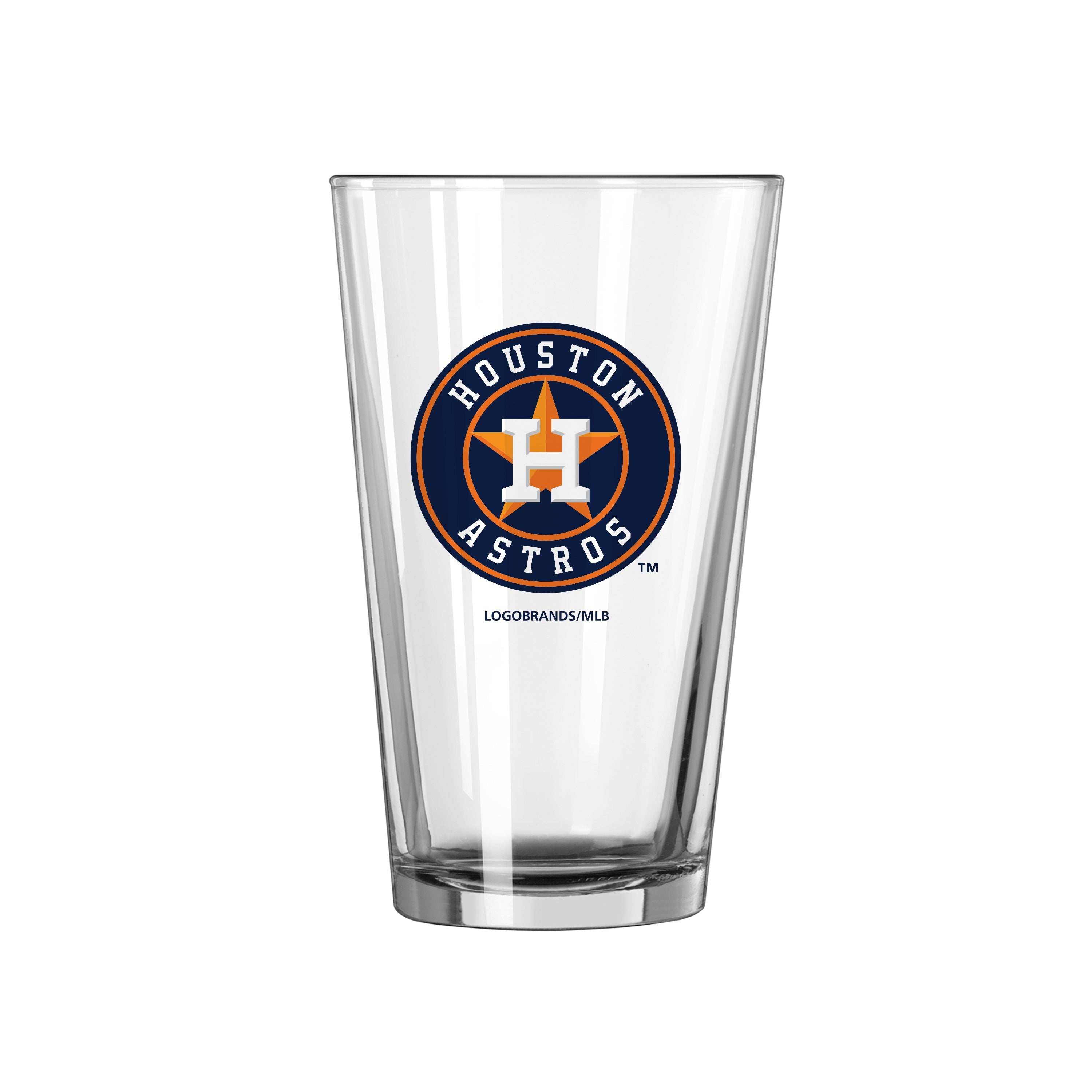 Houston Astros 16oz Satin Etch Pint Glass