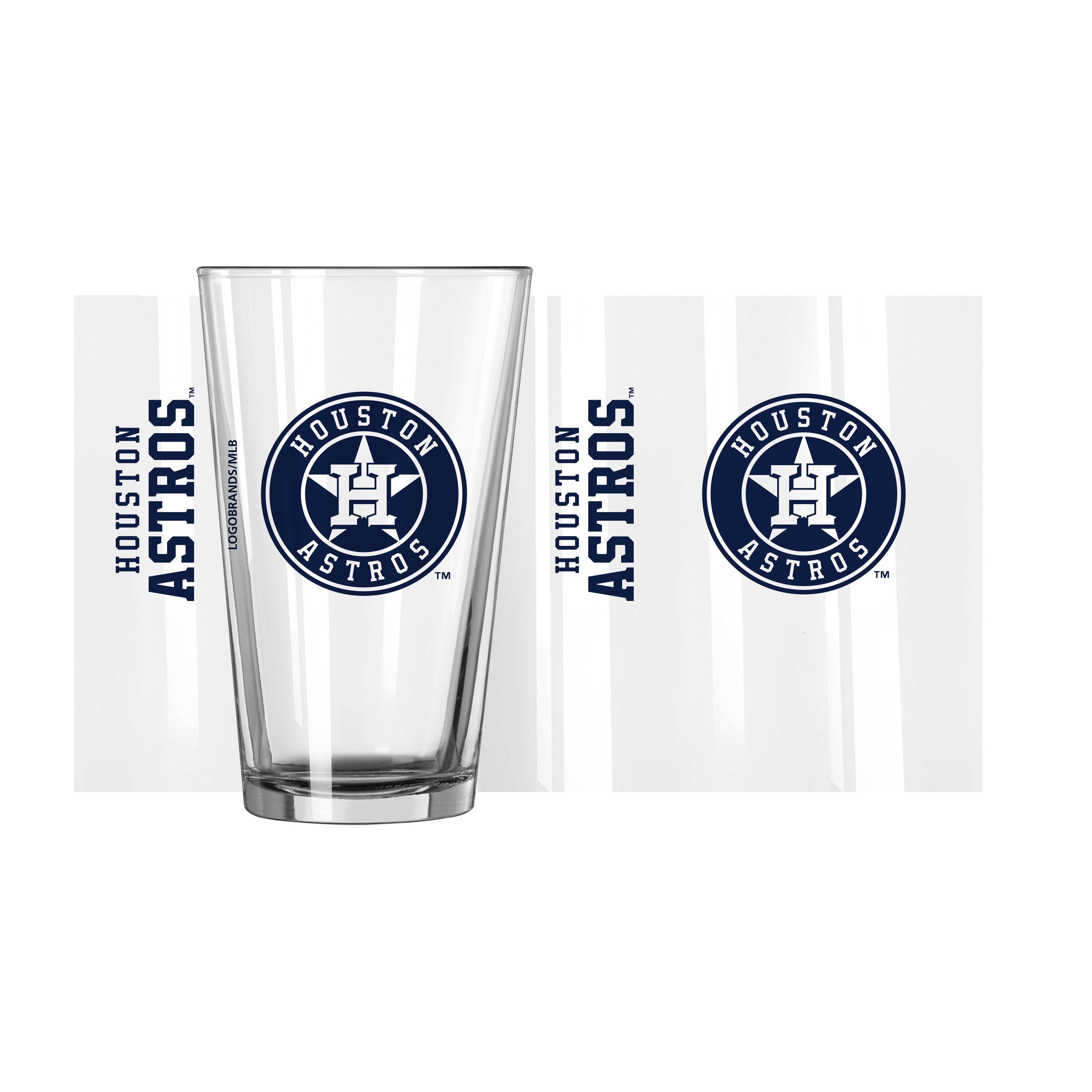 Houston Astros Alt Game Day Pint Glass - Sports Gifts, Sports Memorabilia, Sports Collectibles, Fan Shop
