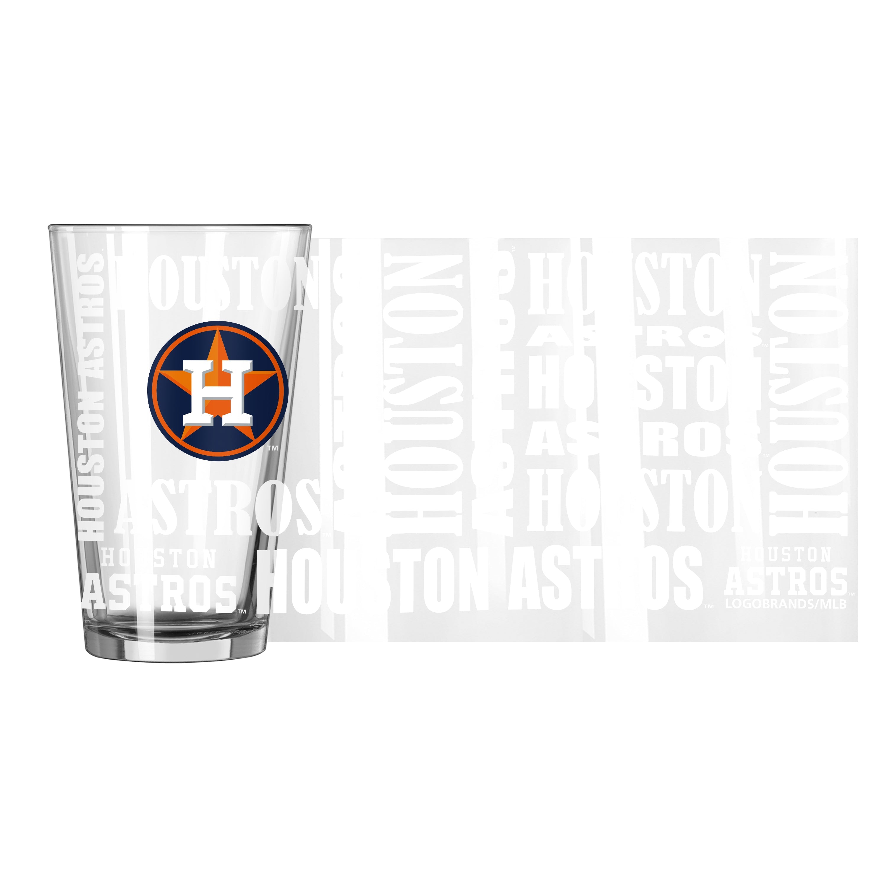 Houston Astros 16oz Replay Pint Glass - Sports Gifts, Sports Memorabilia, Sports Collectibles, Fan Shop