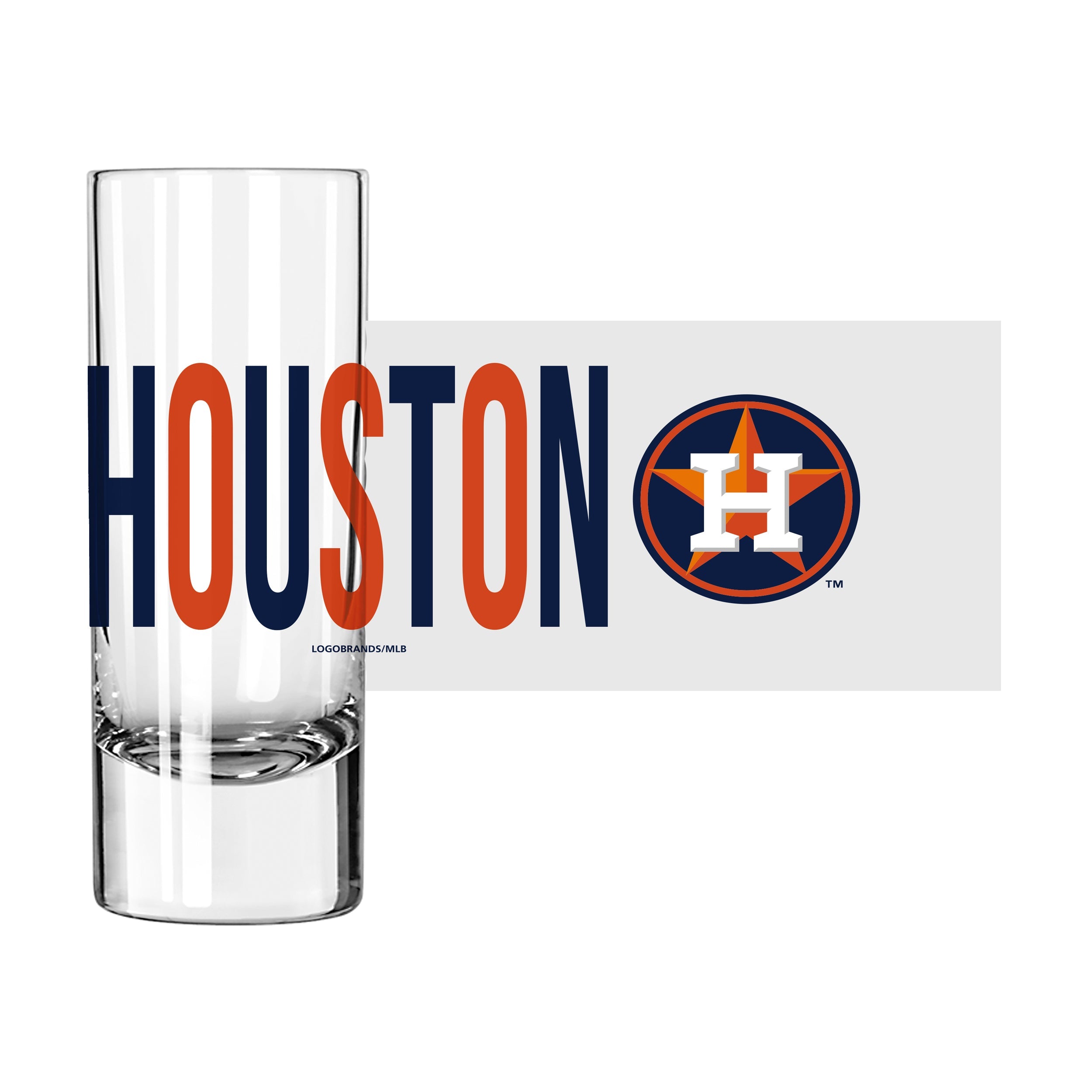 Houston Astros 2.5oz Overtime Shooter Glass - Sports Gifts, Sports Memorabilia, Sports Collectibles, Fan Shop