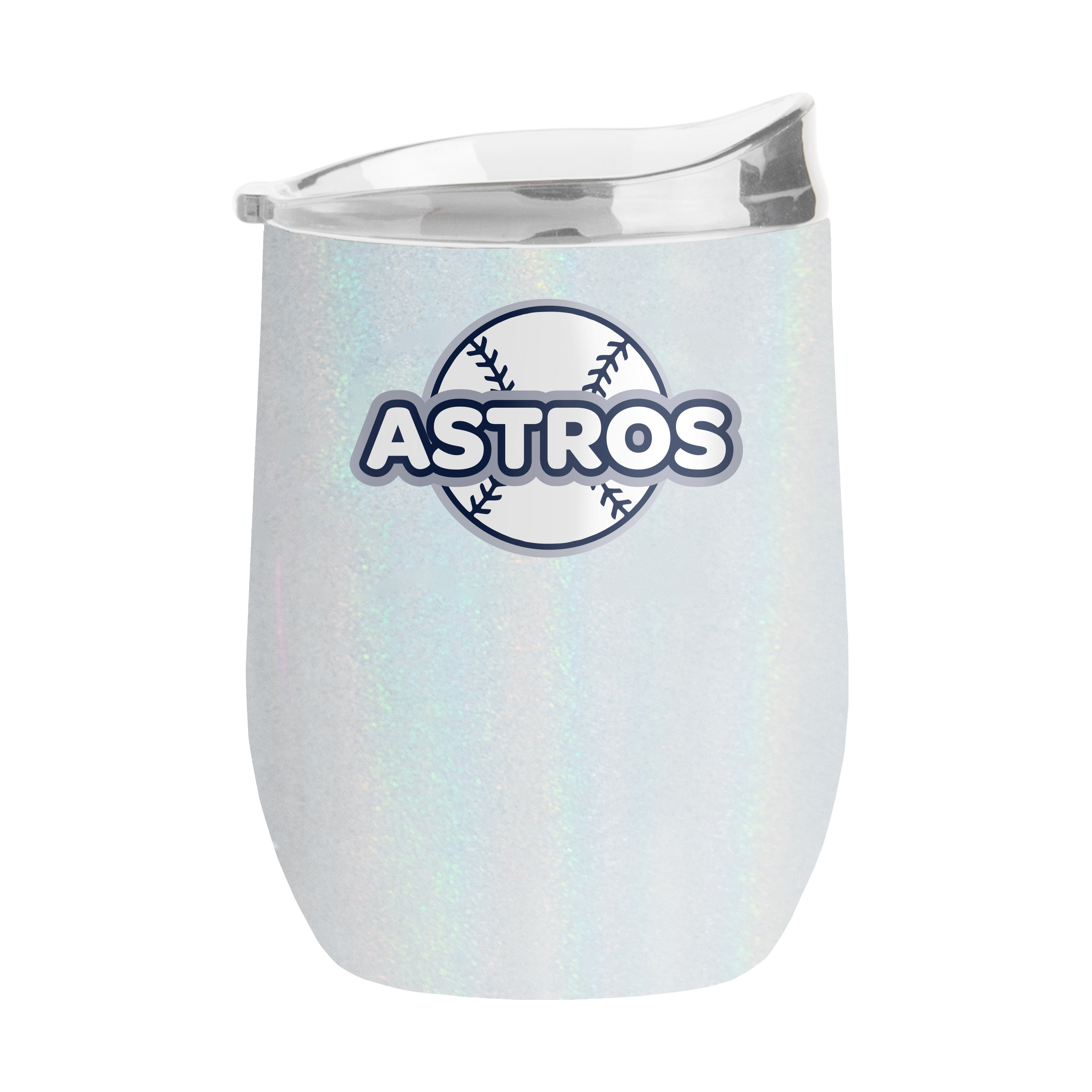 Houston Astros 16oz Bubble Iridescent Curved Tumbler - Sports Gifts, Sports Memorabilia, Sports Collectibles, Fan Shop