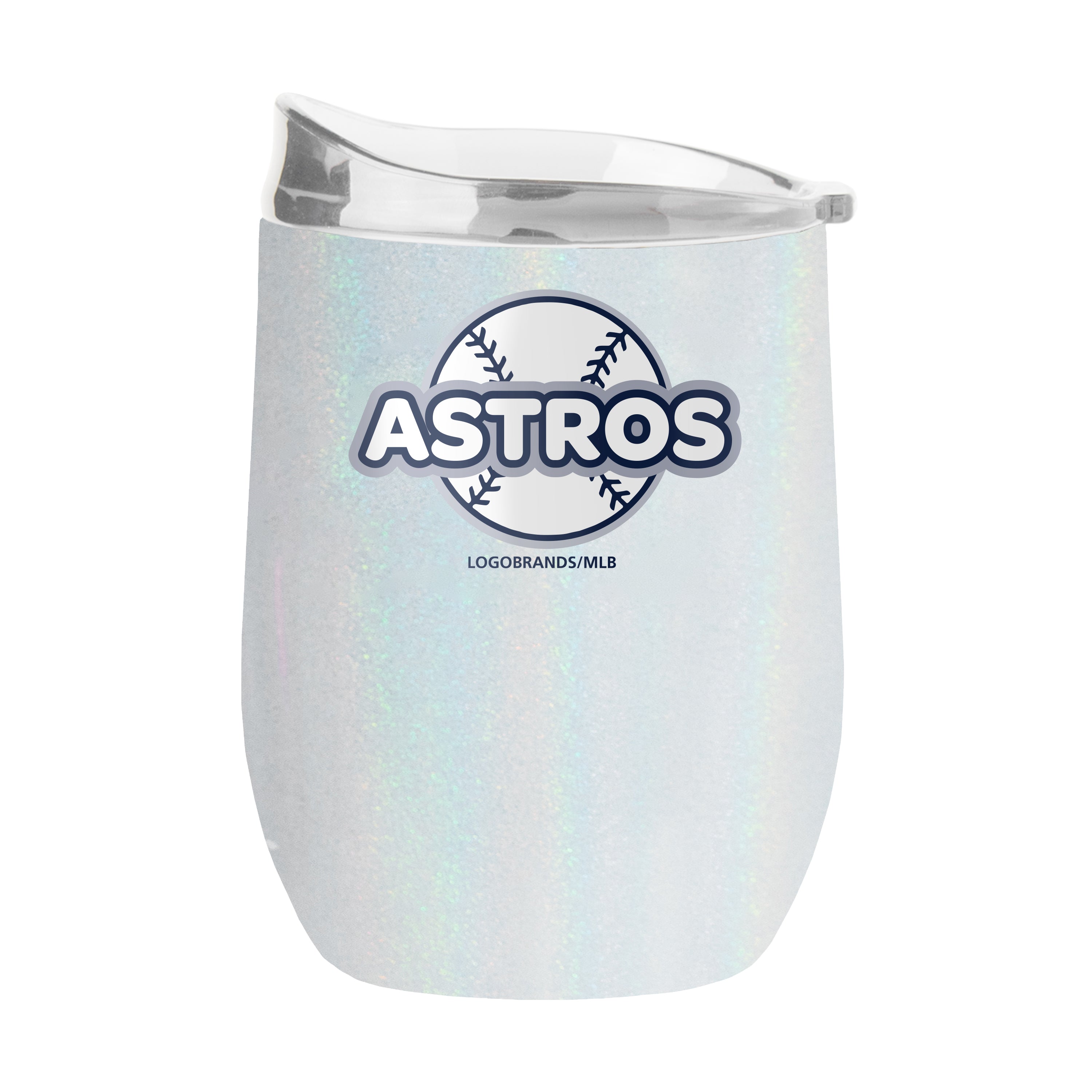 Houston Astros 16oz Bubble Iridescent Curved Tumbler