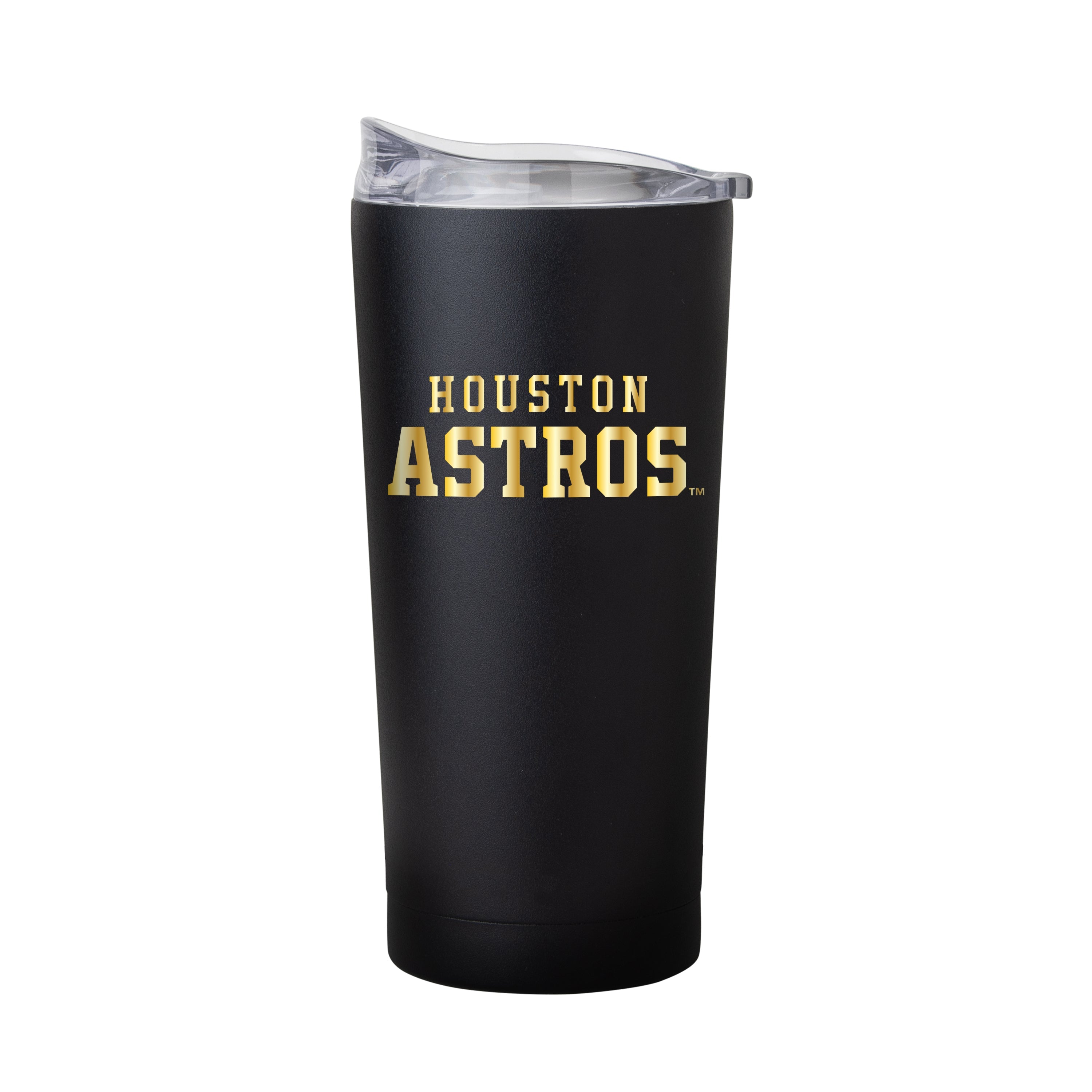 Houston Astros 20oz Foil Black Powder Coat Tumbler - Sports Gifts, Sports Memorabilia, Sports Collectibles, Fan Shop