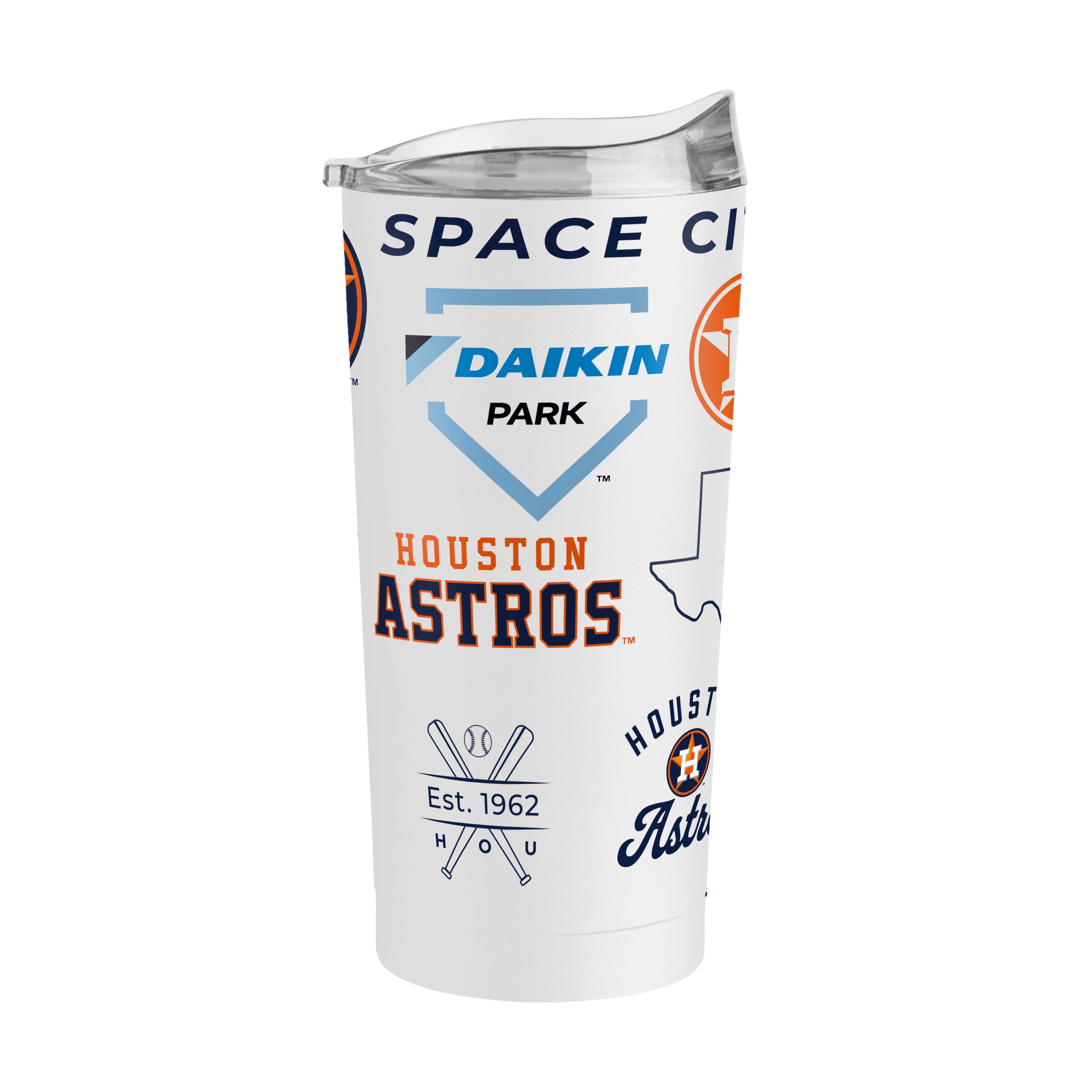 Houston Astros Heritage 20oz Powder Coat Tumbler - Sports Gifts, Sports Memorabilia, Sports Collectibles, Fan Shop