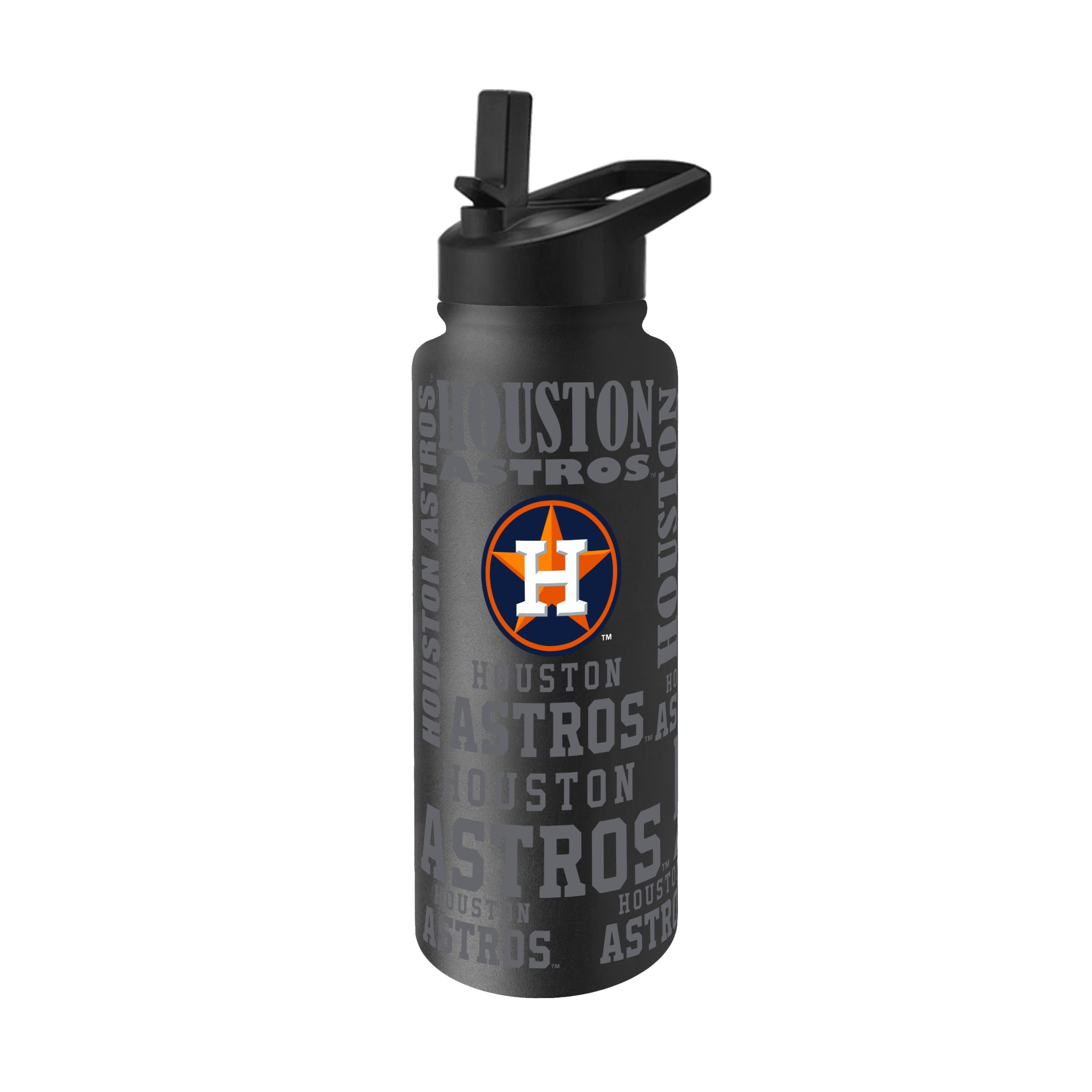 Houston Astros 34oz Black Replay Quencher Bottle