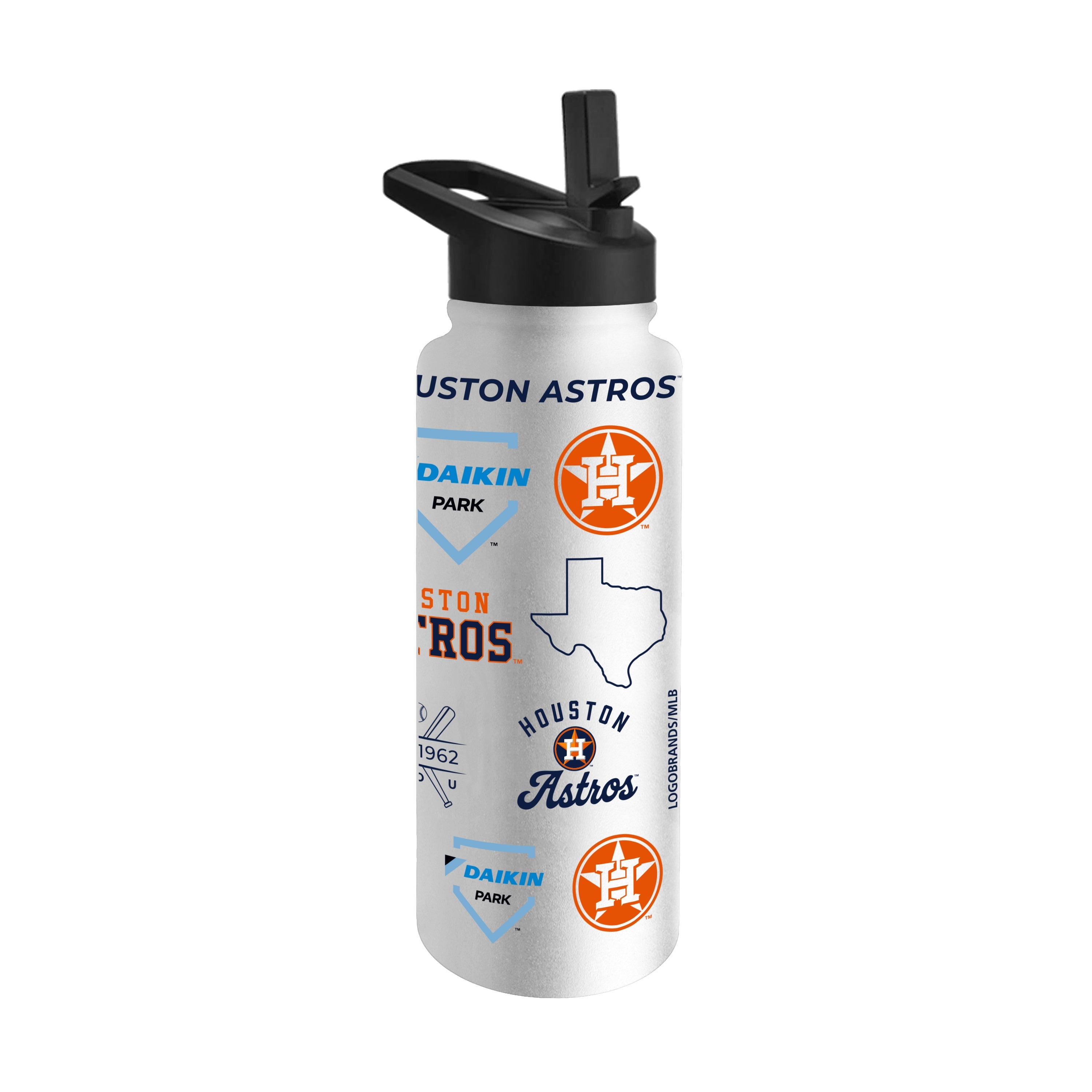 Houston Astros Heritage 34oz Quencher Bottle - Sports Gifts, Sports Memorabilia, Sports Collectibles, Fan Shop