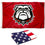 College Flags & Banners Co. Georgia Bulldogs Red Dawgs and USA 3x5 Flag Set - Sports Collectibles, Sports Memorabilia, Sports Fan Shop, Sports Gifts