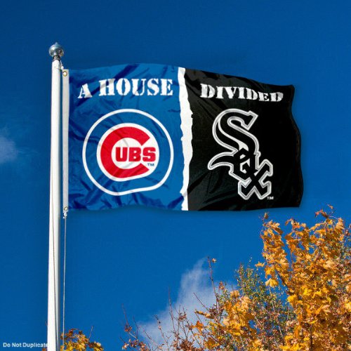 WinCraft Chicago Baseball Team House Divided Flag - Sports Collectibles, Sports Memorabilia, Sports Fan Shop, Sports Gifts