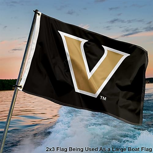 College Flags & Banners Co. Vanderbilt Commodores Small 2x3 Foot Flag - Sports Collectibles, Sports Memorabilia, Sports Fan Shop, Sports Gifts