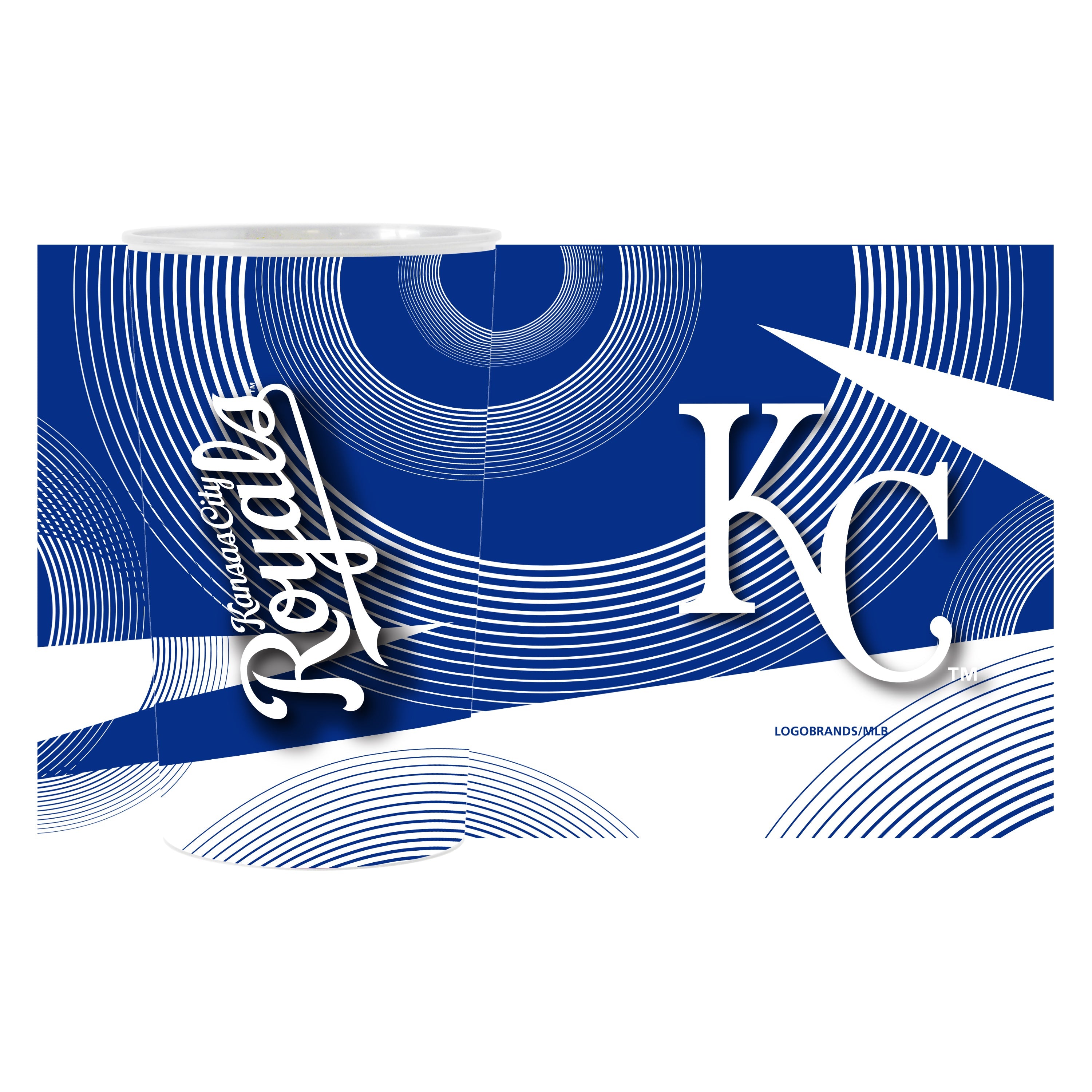 Kansas City Royals 4pk Geometric 22oz Hardwall Cup - Sports Gifts, Sports Memorabilia, Sports Collectibles, Fan Shop